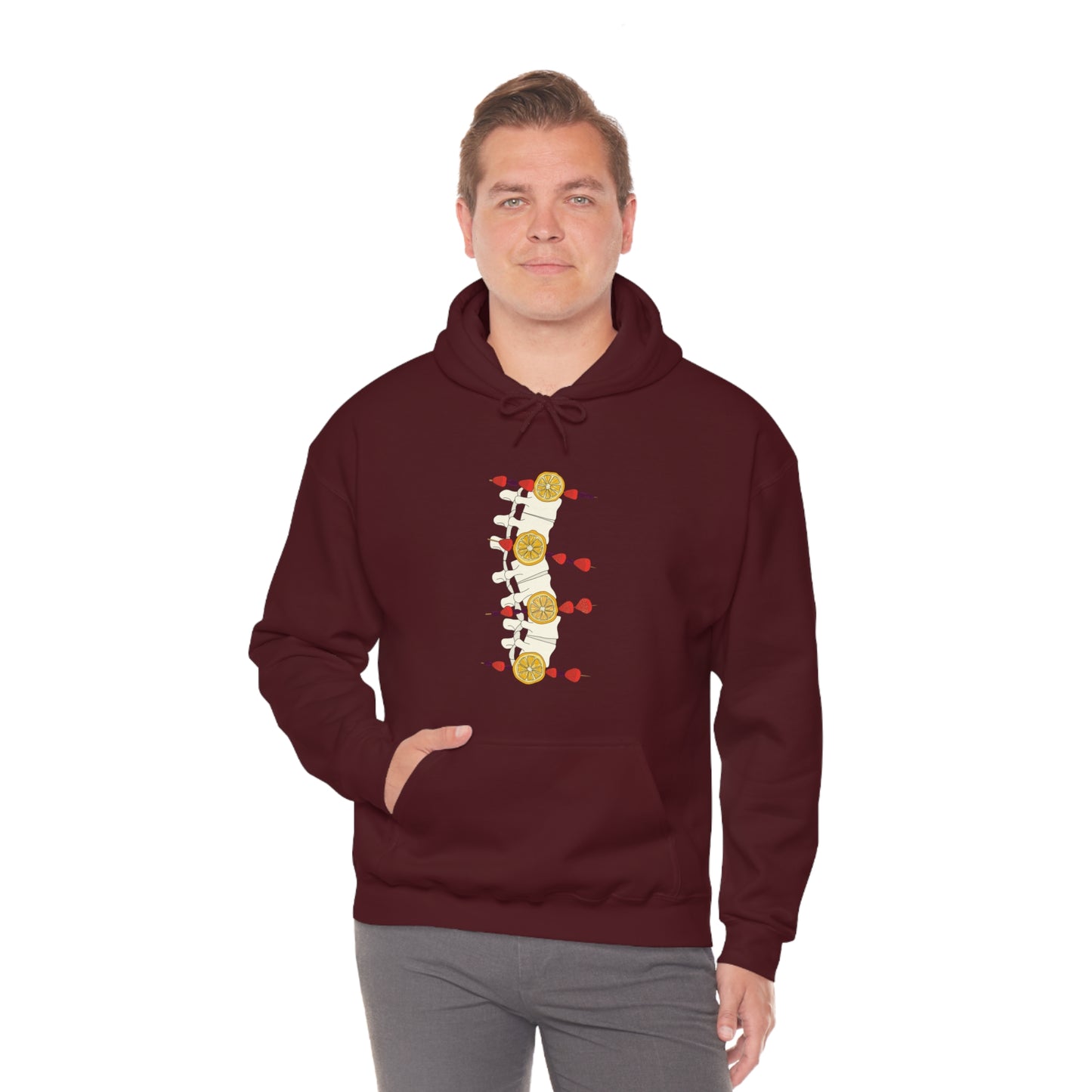 Clarice Benz, Spinal Fruit Kabob Hoodie