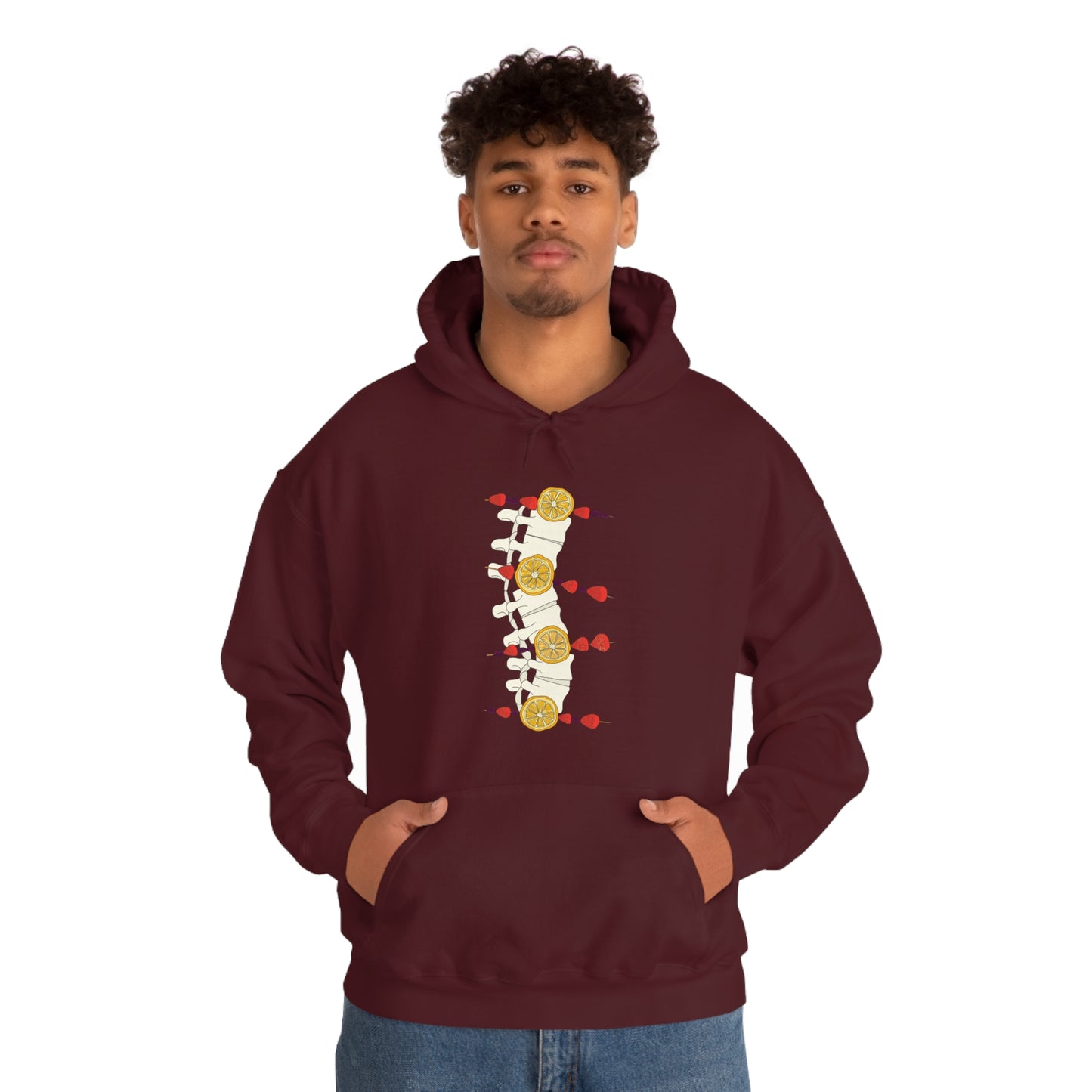Clarice Benz, Spinal Fruit Kabob Hoodie