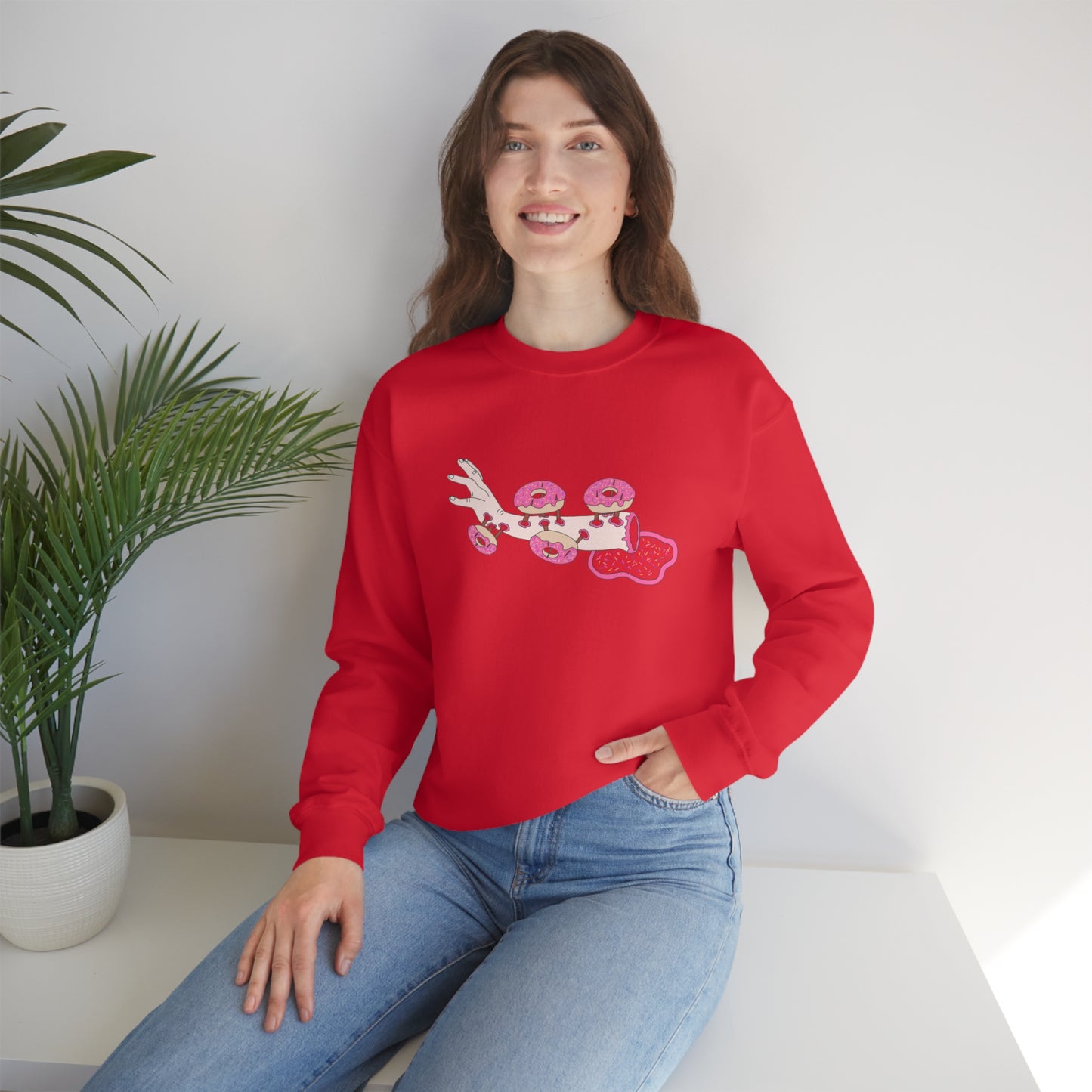 Clarice Benz, Surprise Crewneck Sweatshirt