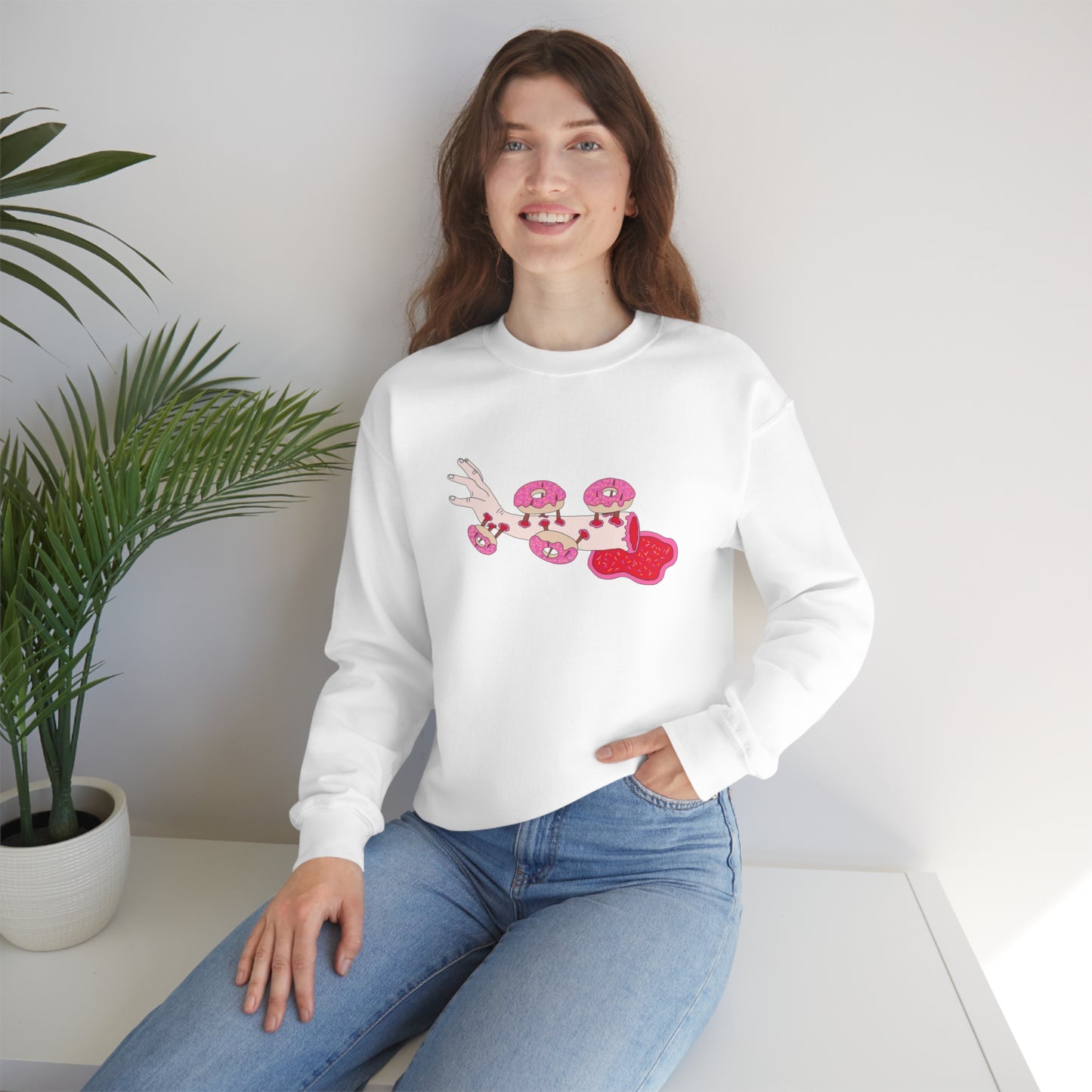 Clarice Benz, Surprise Crewneck Sweatshirt