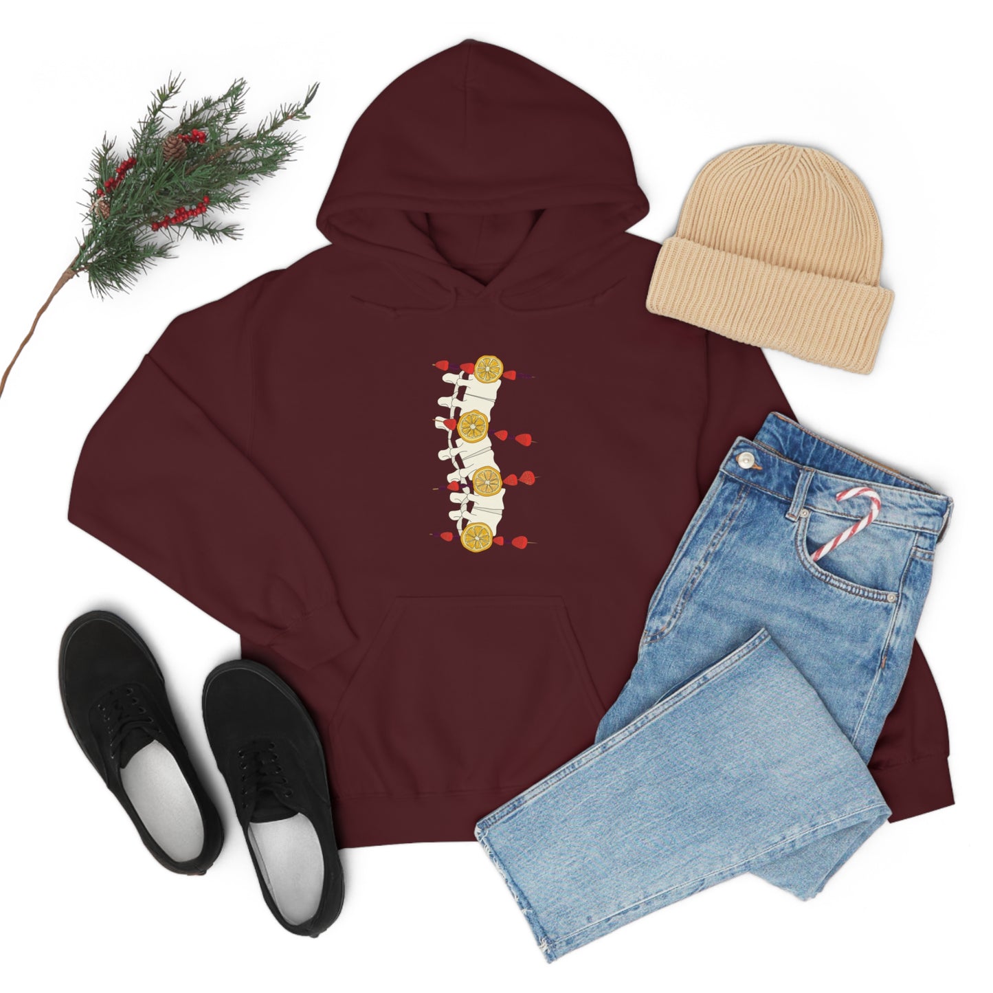 Clarice Benz, Spinal Fruit Kabob Hoodie