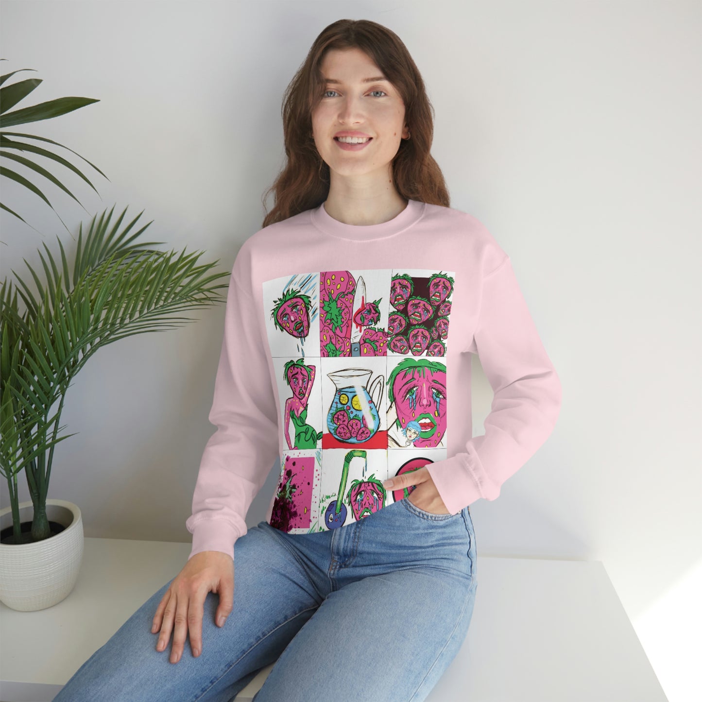 Kait Merryman, Strawberry Trading Cards Crewneck Sweatshirt