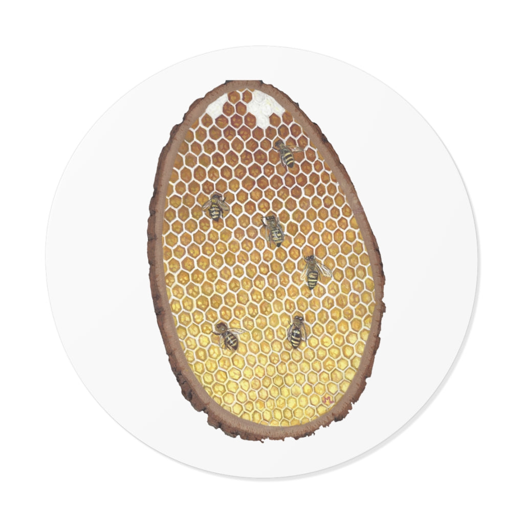 Janelle Lotz, Honeycomb Round Vinyl Stickers