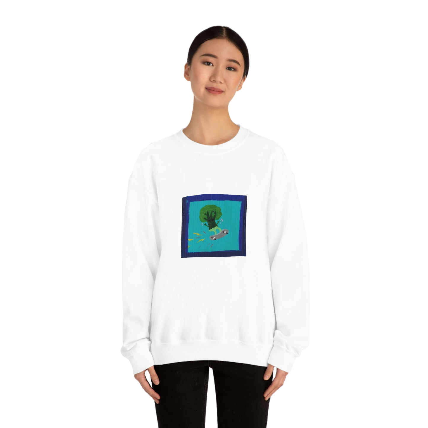 Maya Zavala, Broccoli Rockoli Crewneck Sweatshirt