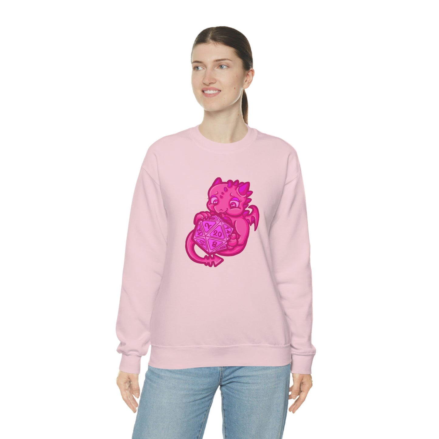 Kait Merryman, D20 Dragon Crewneck Sweatshirt