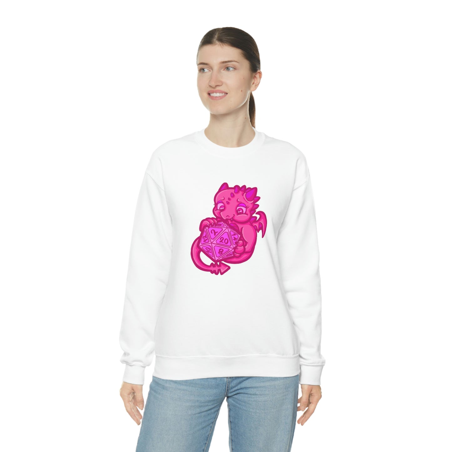 Kait Merryman, D20 Dragon Crewneck Sweatshirt