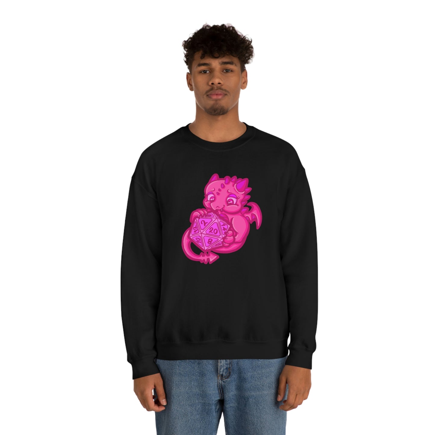 Kait Merryman, D20 Dragon Crewneck Sweatshirt