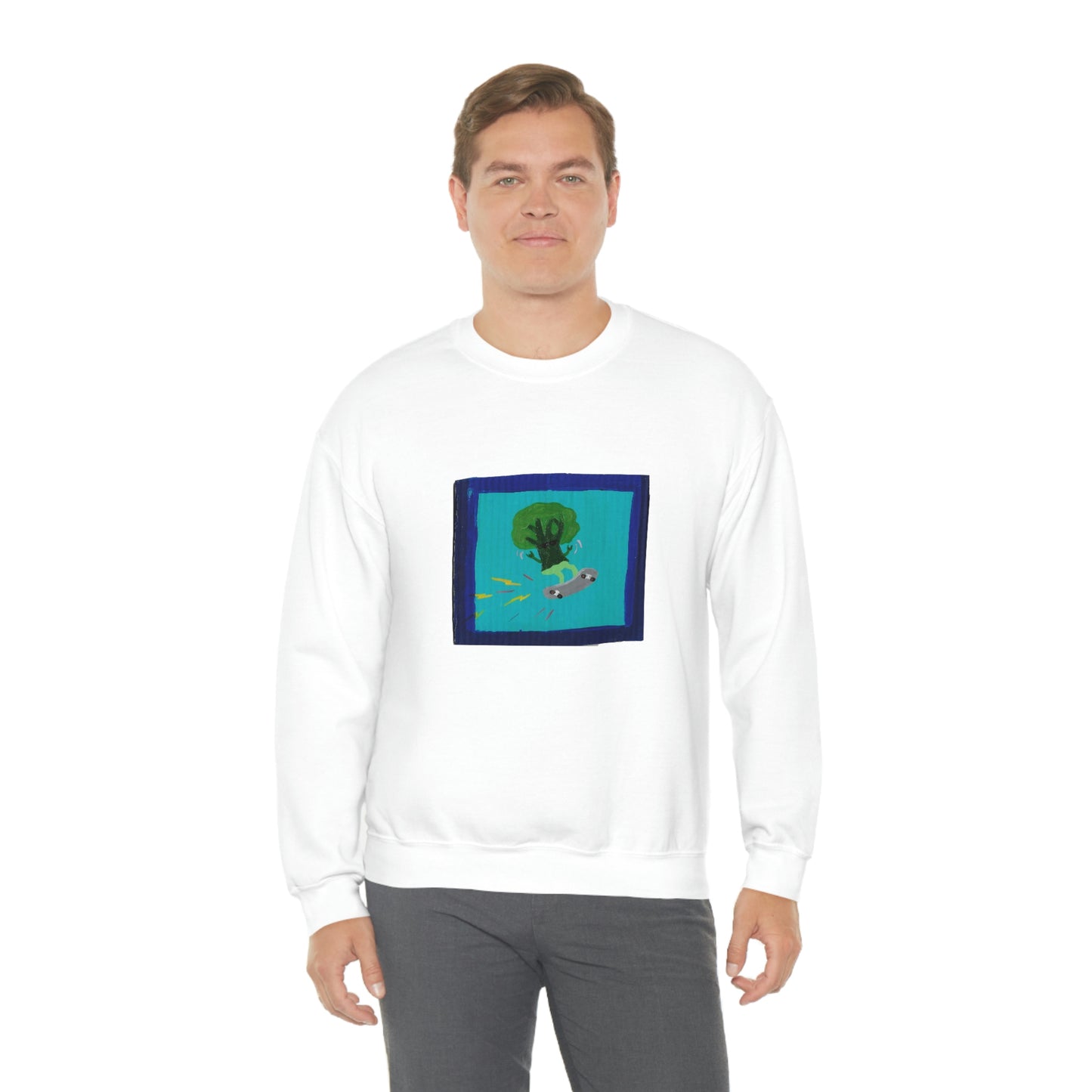 Maya Zavala, Broccoli Rockoli Crewneck Sweatshirt