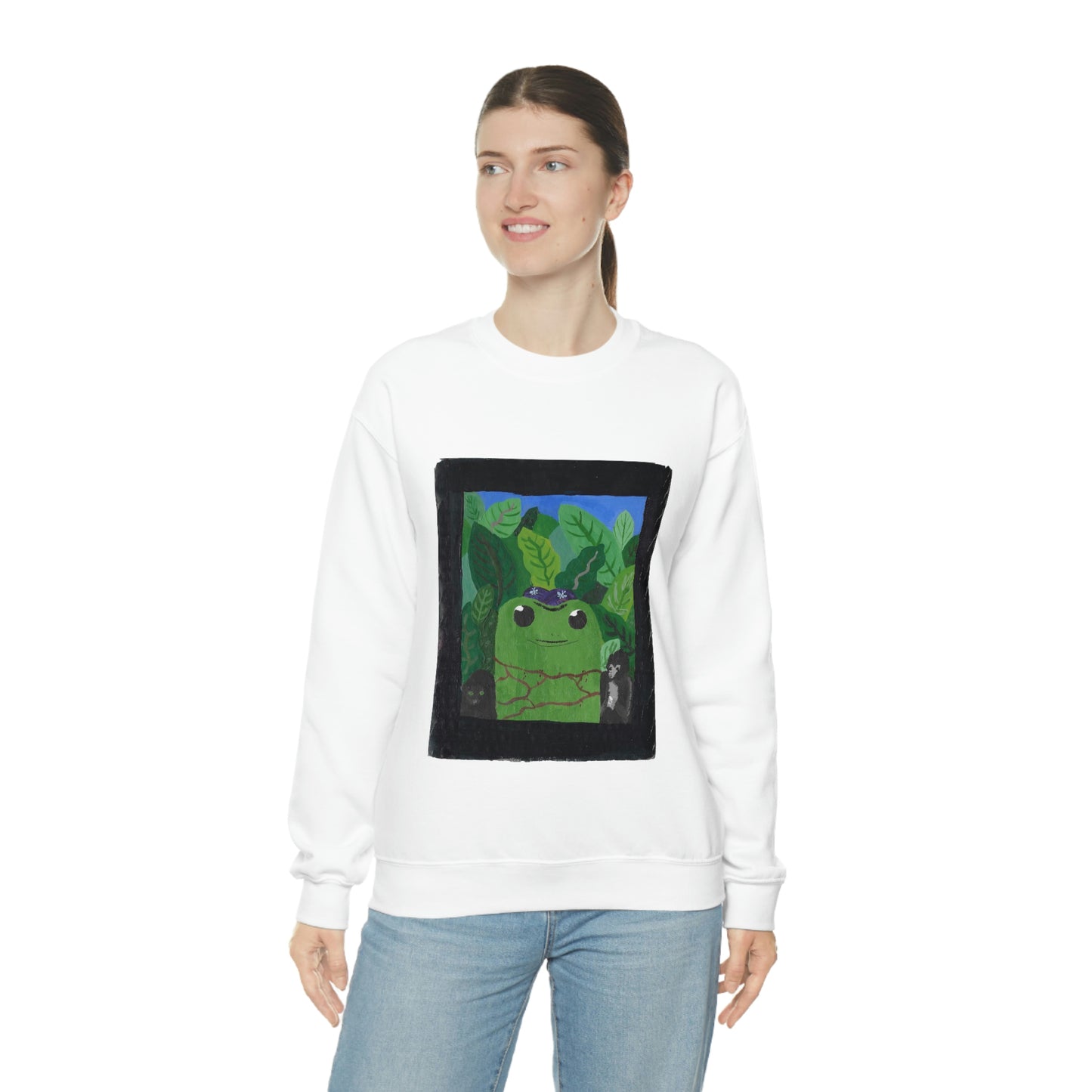 Maya Zavala, Frog Frieda Crewneck Sweatshirt