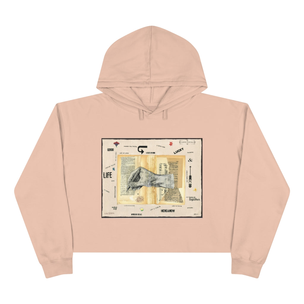 Amber DeSilva, Words Crop Hoodie