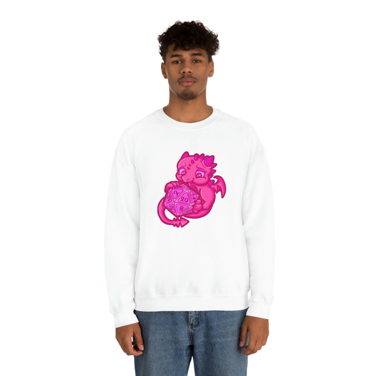 Kait Merryman, D20 Dragon Crewneck Sweatshirt