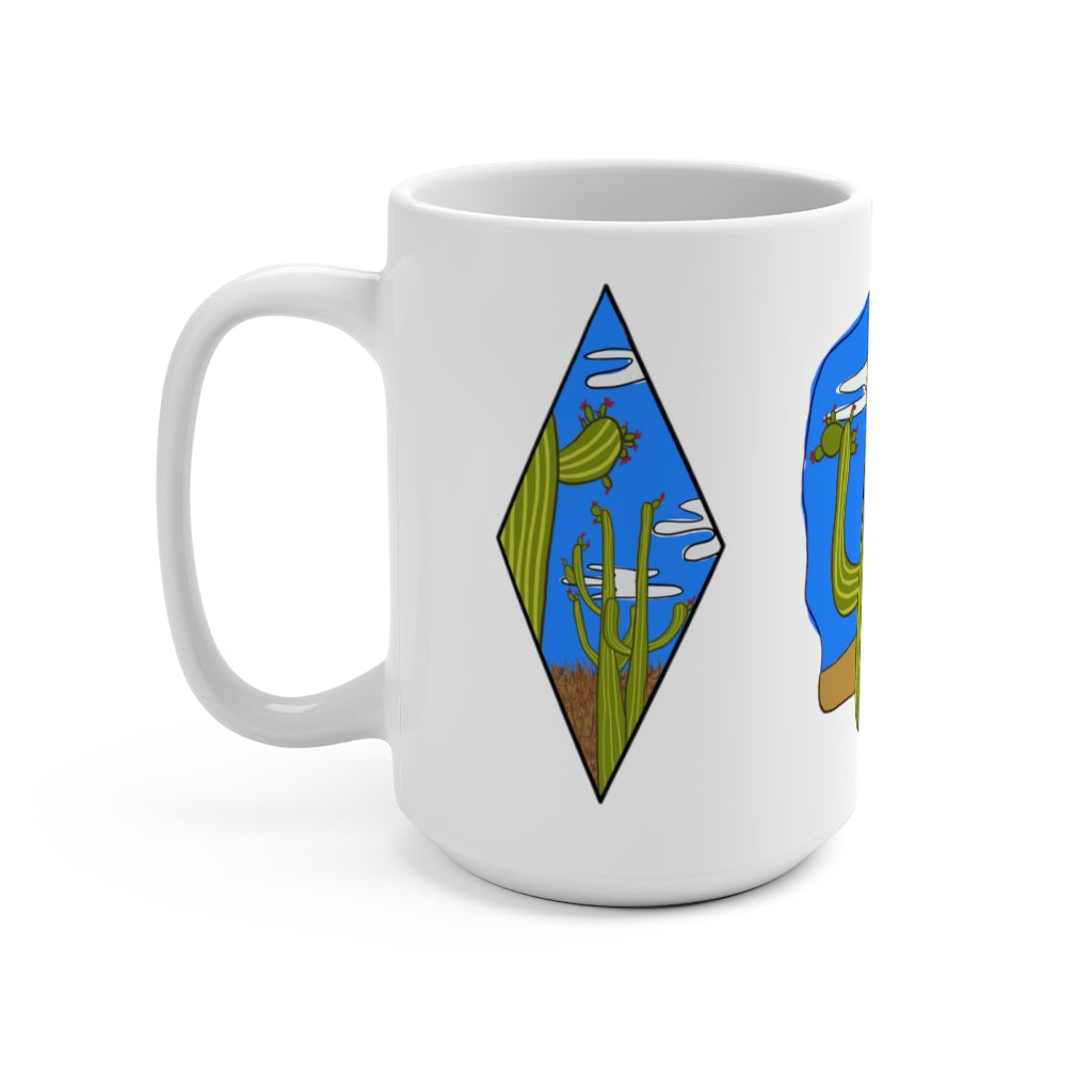 Ashley Laren, Saguaros Triptych Mug 15oz