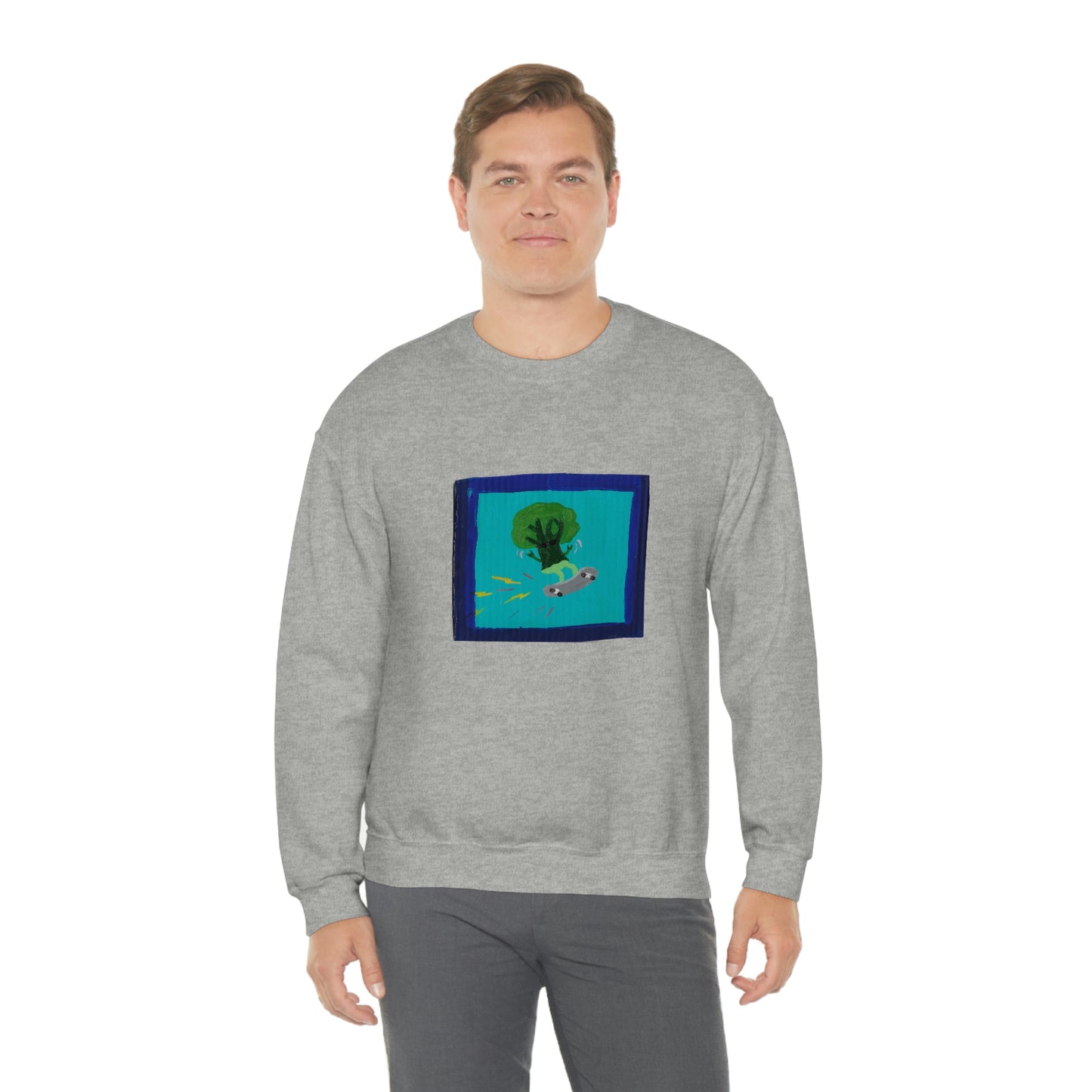 Maya Zavala, Broccoli Rockoli Crewneck Sweatshirt