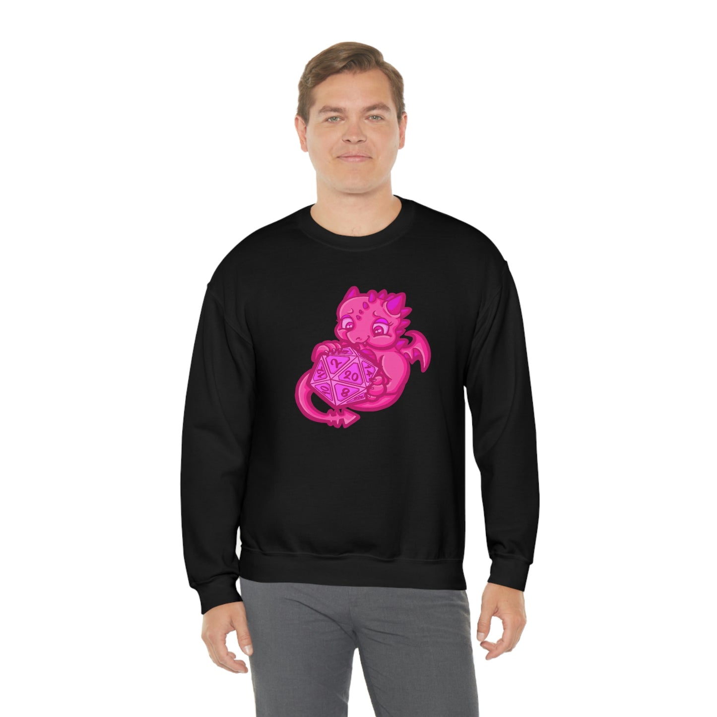 Kait Merryman, D20 Dragon Crewneck Sweatshirt