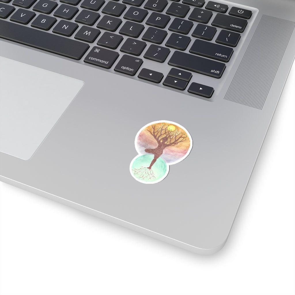 Janelle Lotz, Tree Pose Kiss-Cut Sticker
