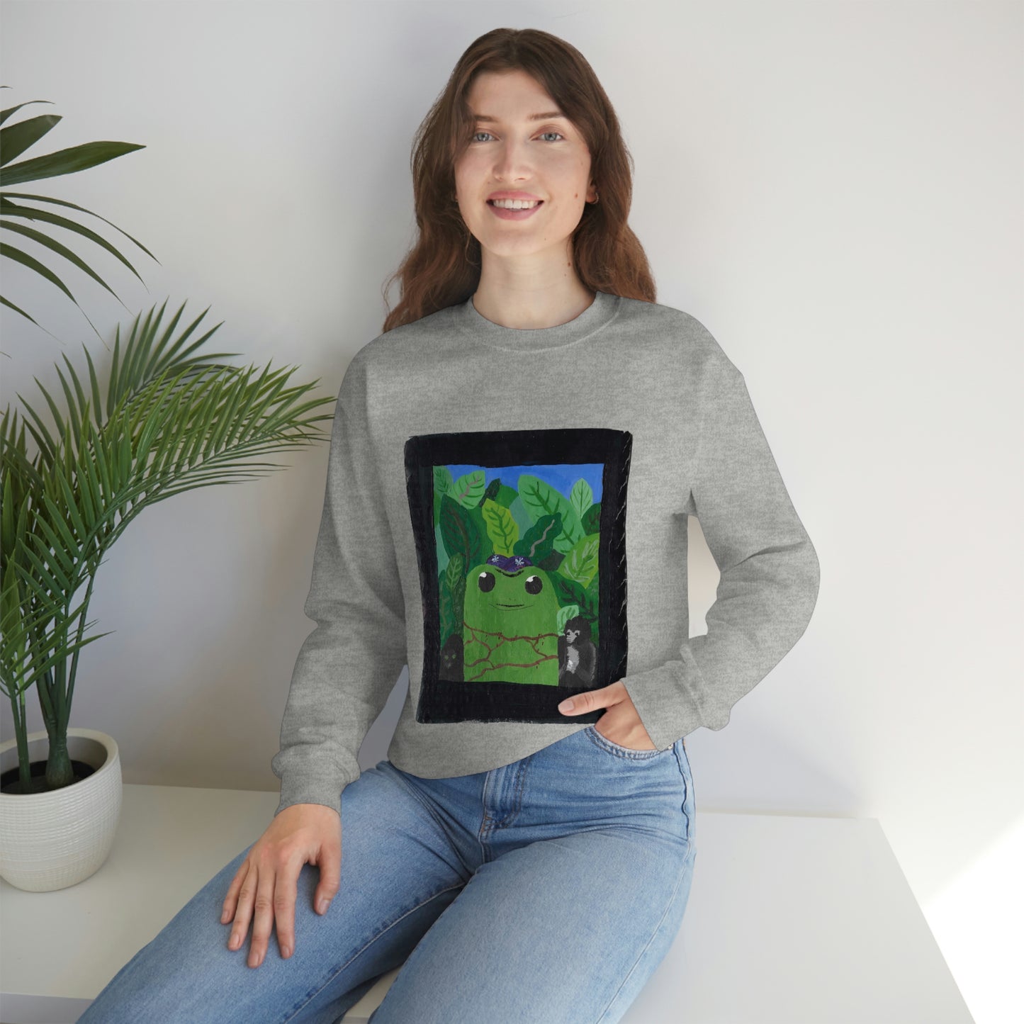 Maya Zavala, Frog Frieda Crewneck Sweatshirt