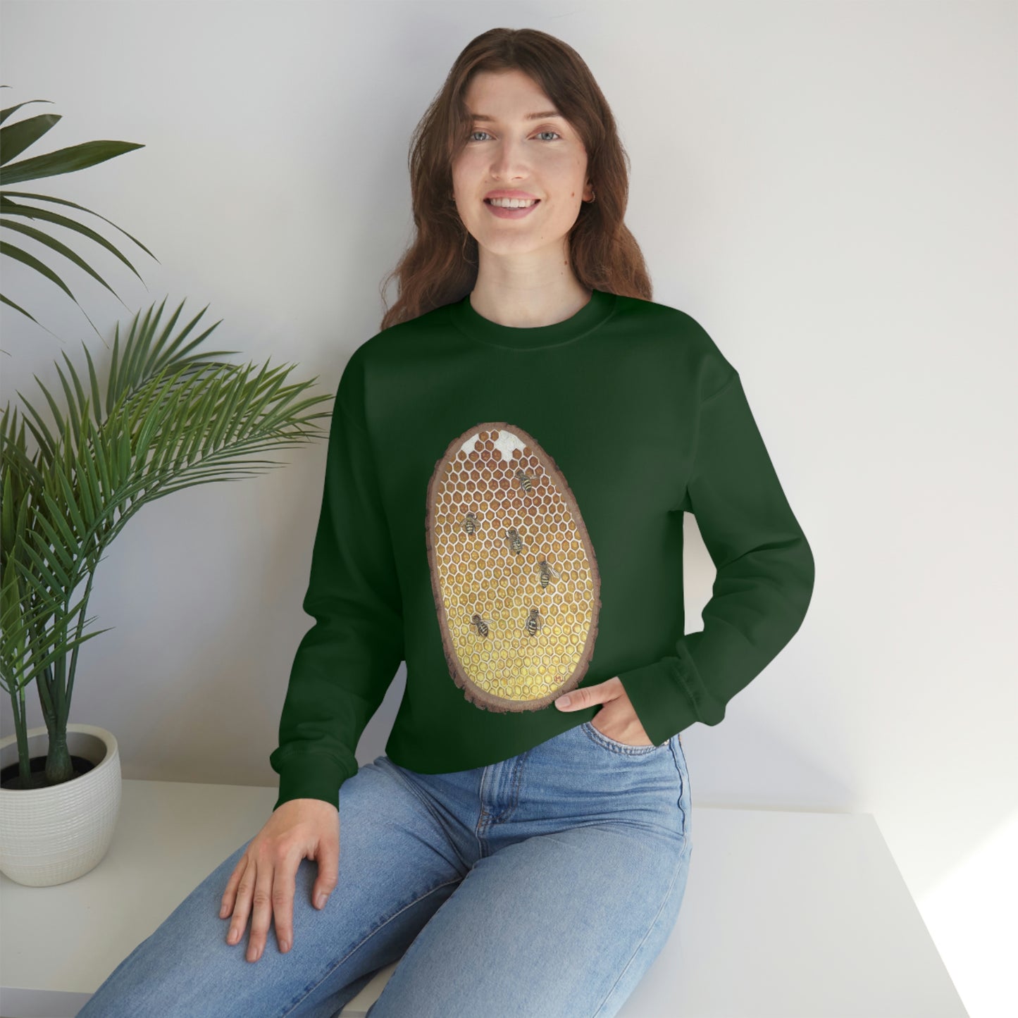 Janelle Lotz, Honeycomb Heavy Blend™ Crewneck Sweatshirt