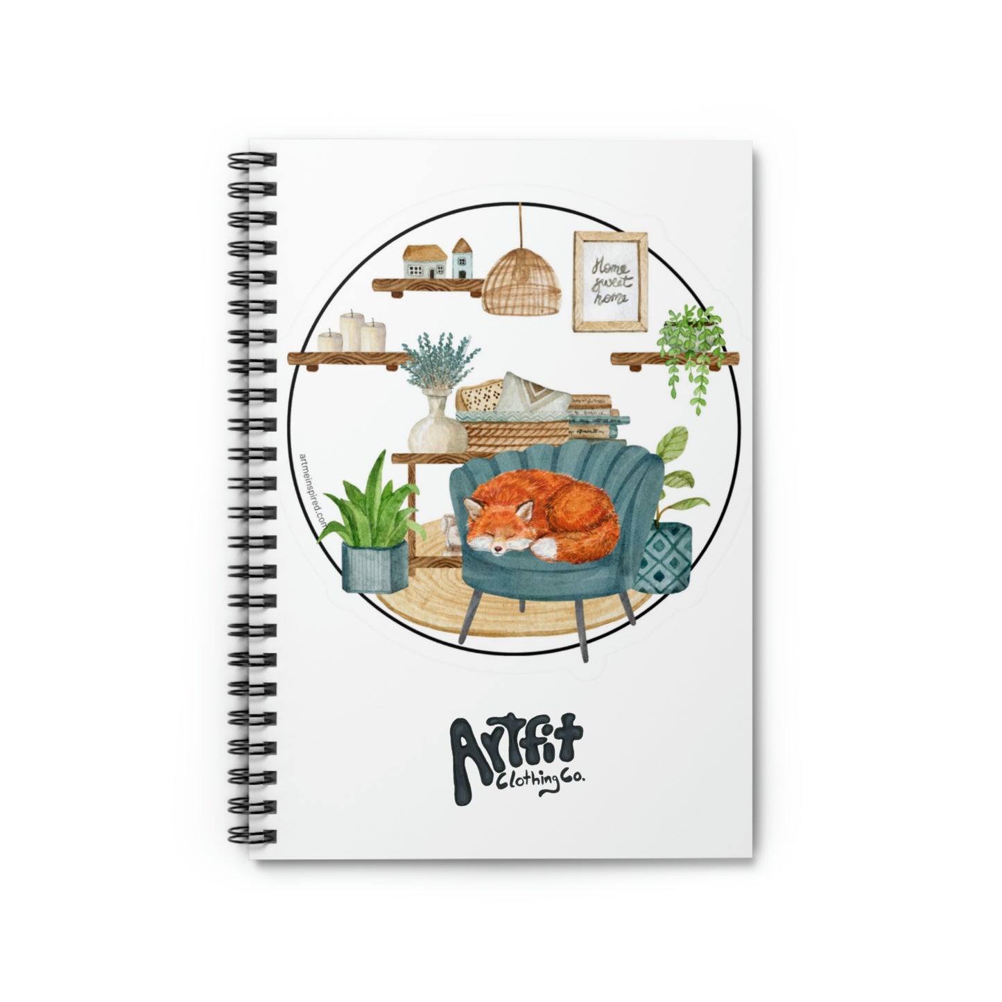 Catherine Hayford, Nap Time Spiral Notebook - Ruled Line