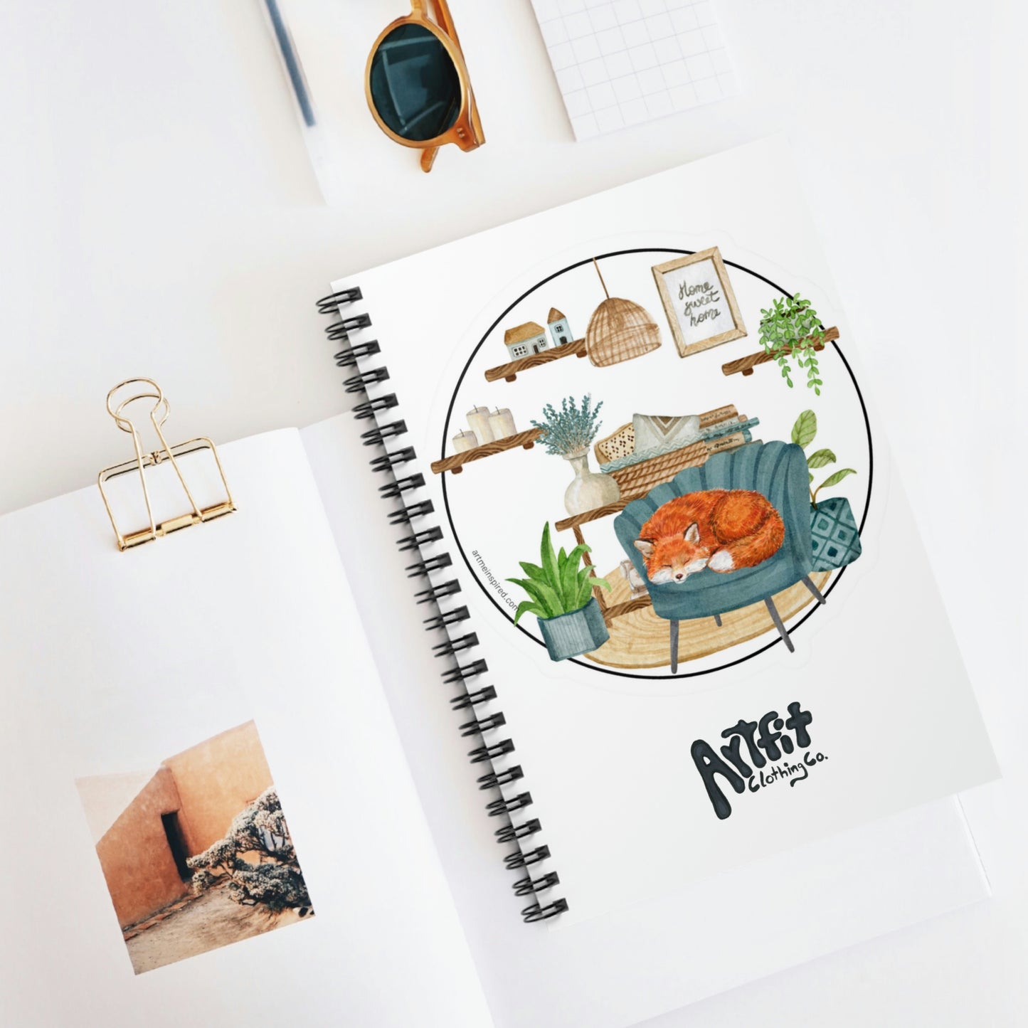 Catherine Hayford, Nap Time Spiral Notebook - Ruled Line