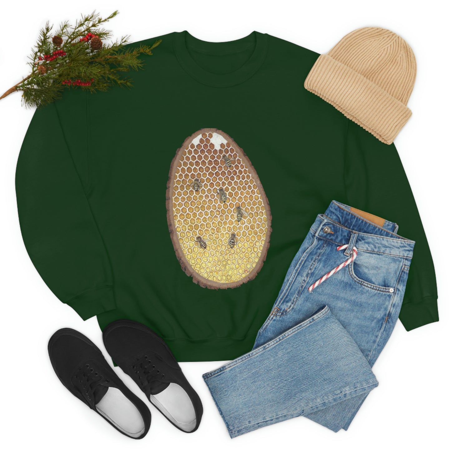 Janelle Lotz, Honeycomb Heavy Blend™ Crewneck Sweatshirt
