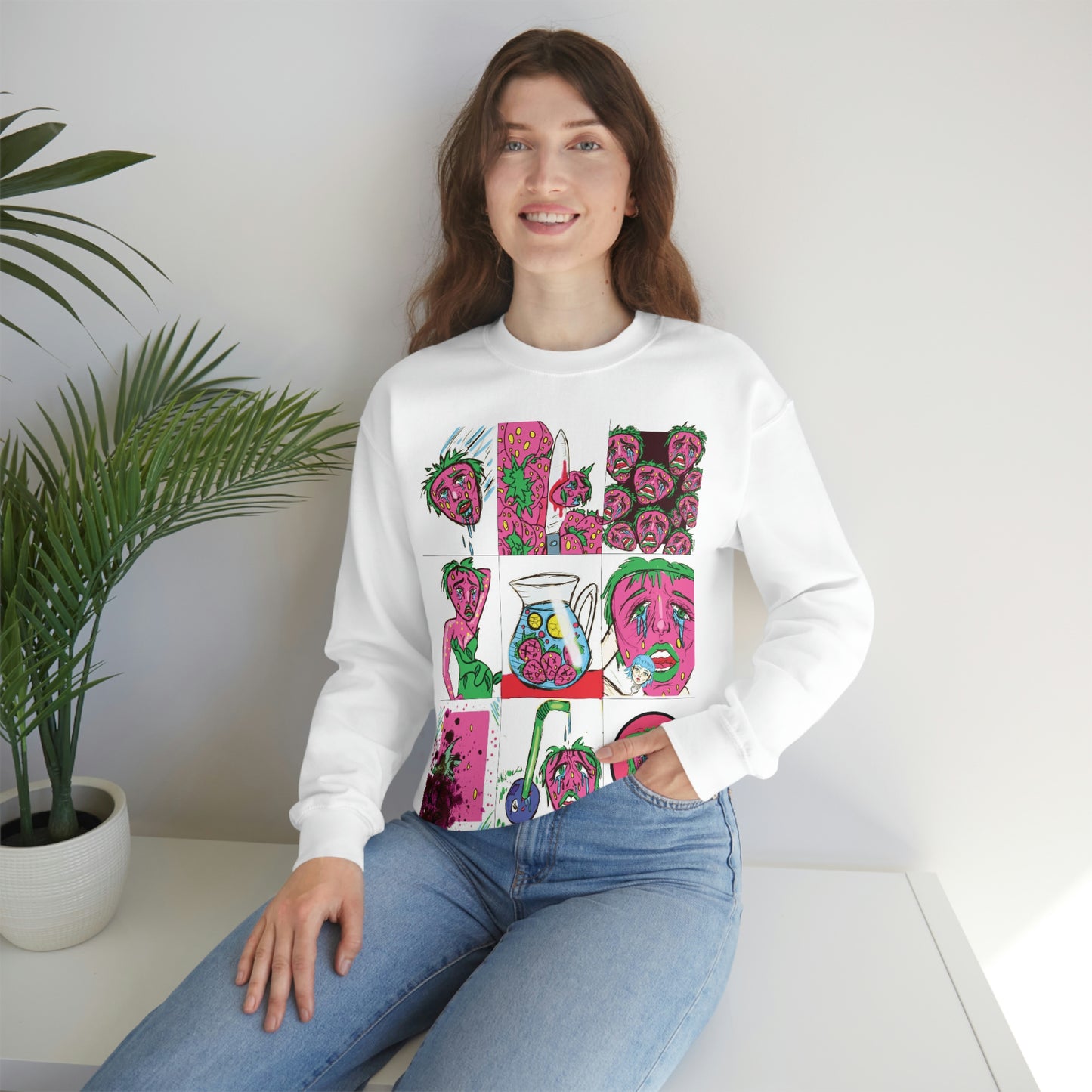 Kait Merryman, Strawberry Trading Cards Crewneck Sweatshirt