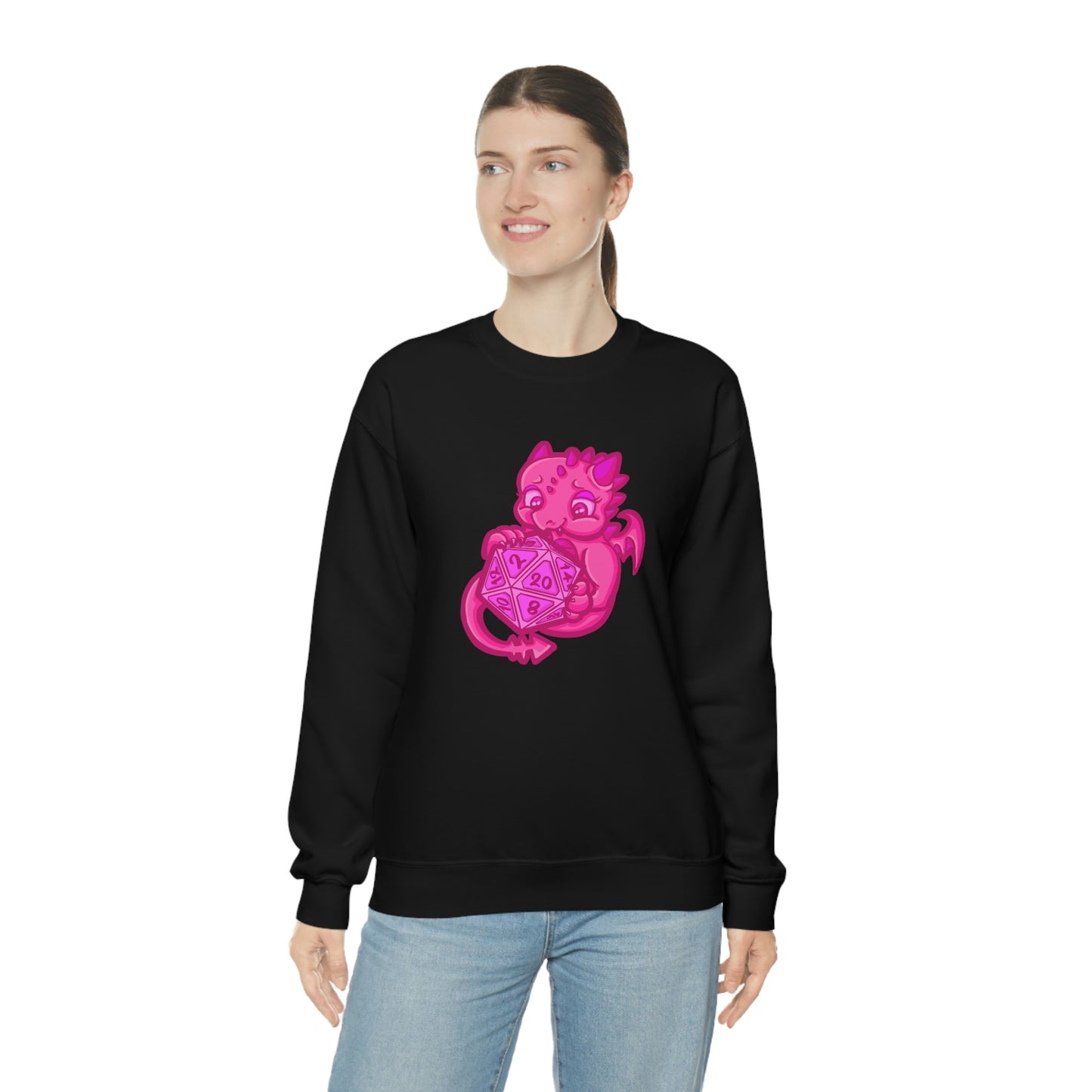Kait Merryman, D20 Dragon Crewneck Sweatshirt