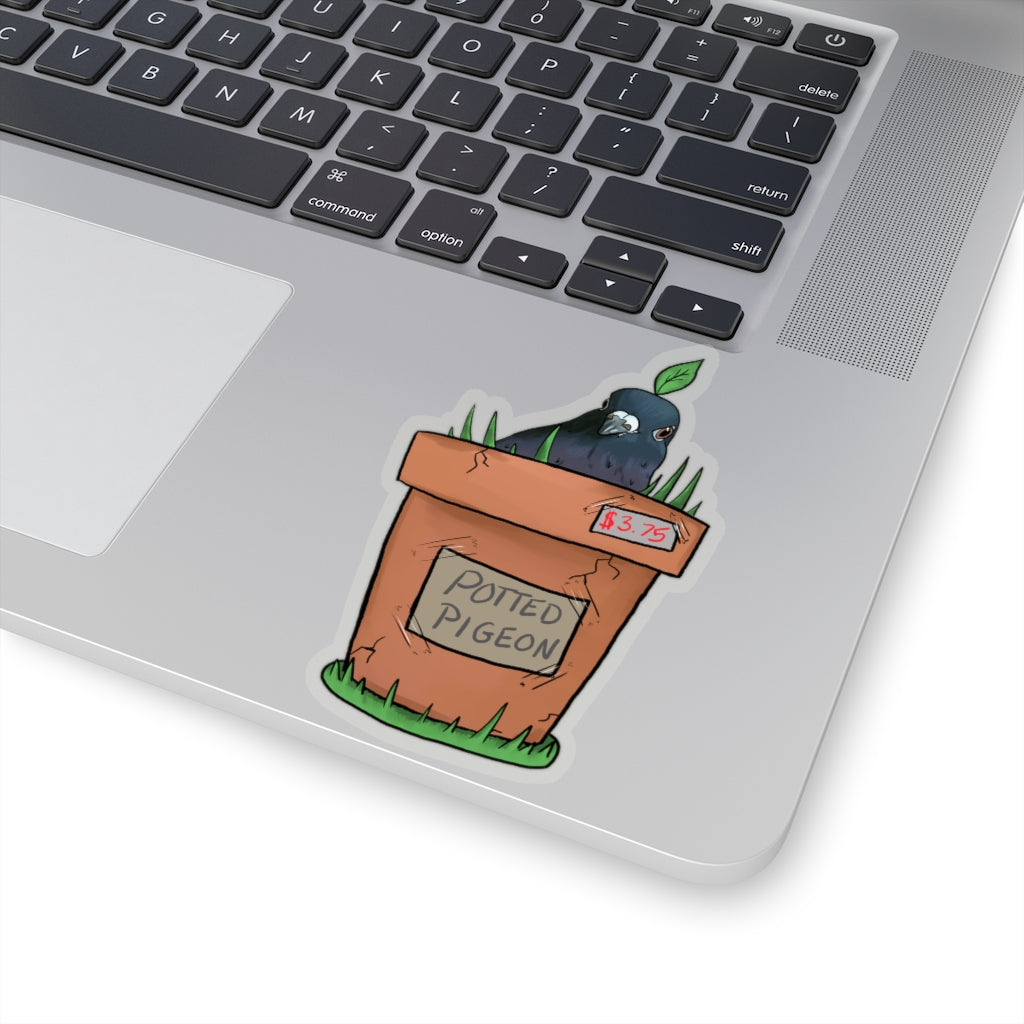Deanna Gray, Potted Pigeon Sticker