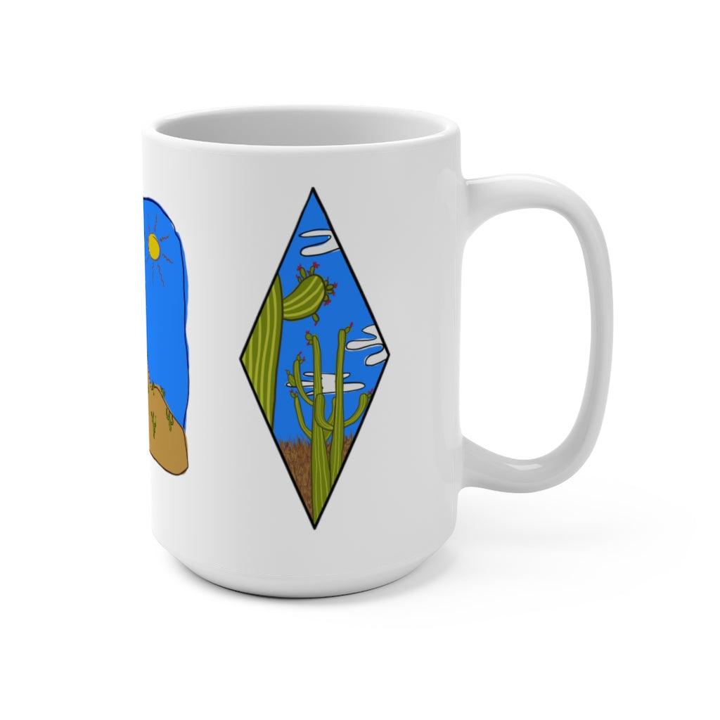 Ashley Laren, Saguaros Triptych Mug 15oz