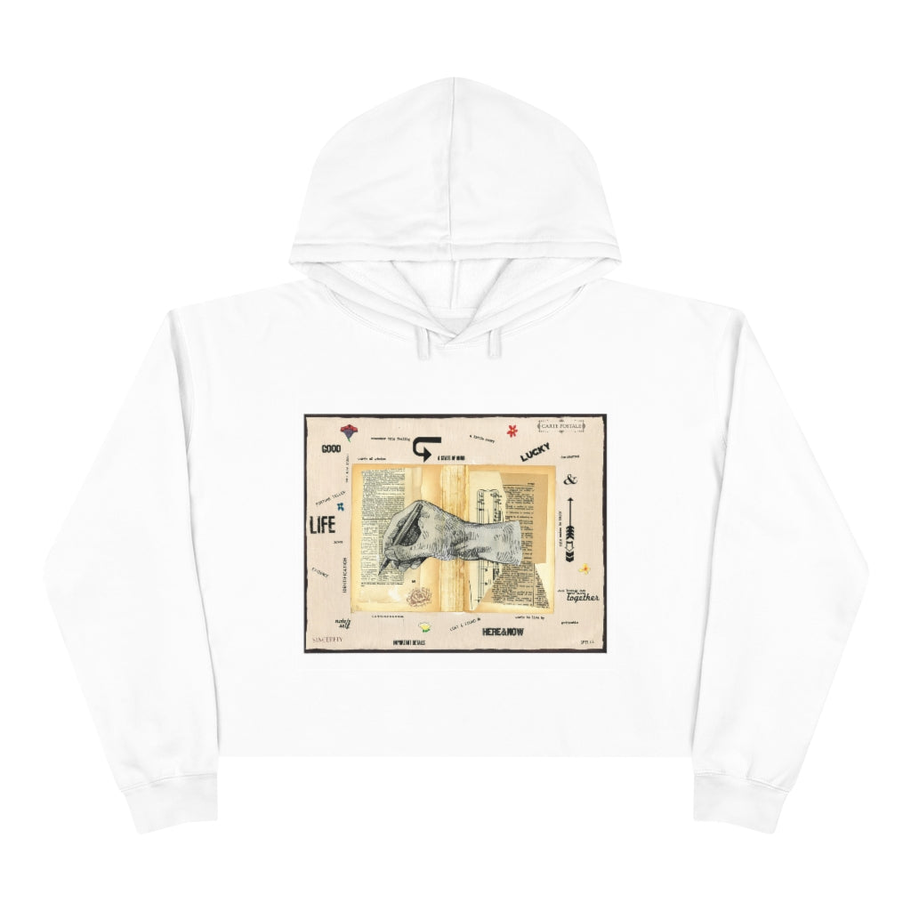 Amber DeSilva, Words Crop Hoodie