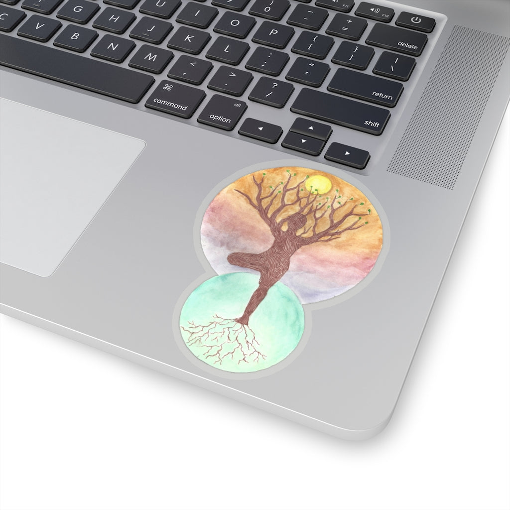 Janelle Lotz, Tree Pose Kiss-Cut Sticker