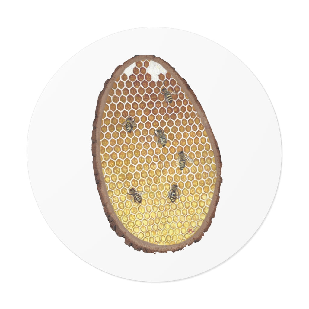 Janelle Lotz, Honeycomb Round Vinyl Stickers