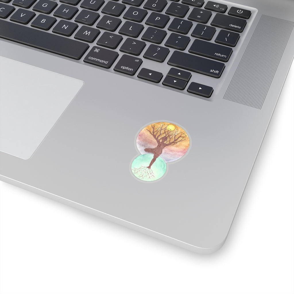 Janelle Lotz, Tree Pose Kiss-Cut Sticker
