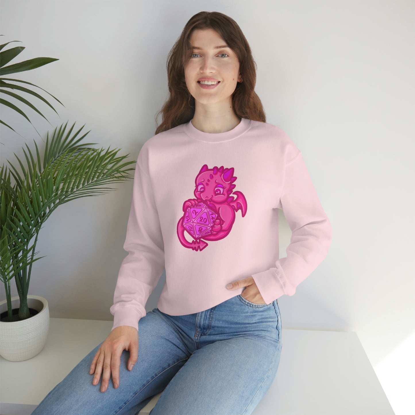 Kait Merryman, D20 Dragon Crewneck Sweatshirt