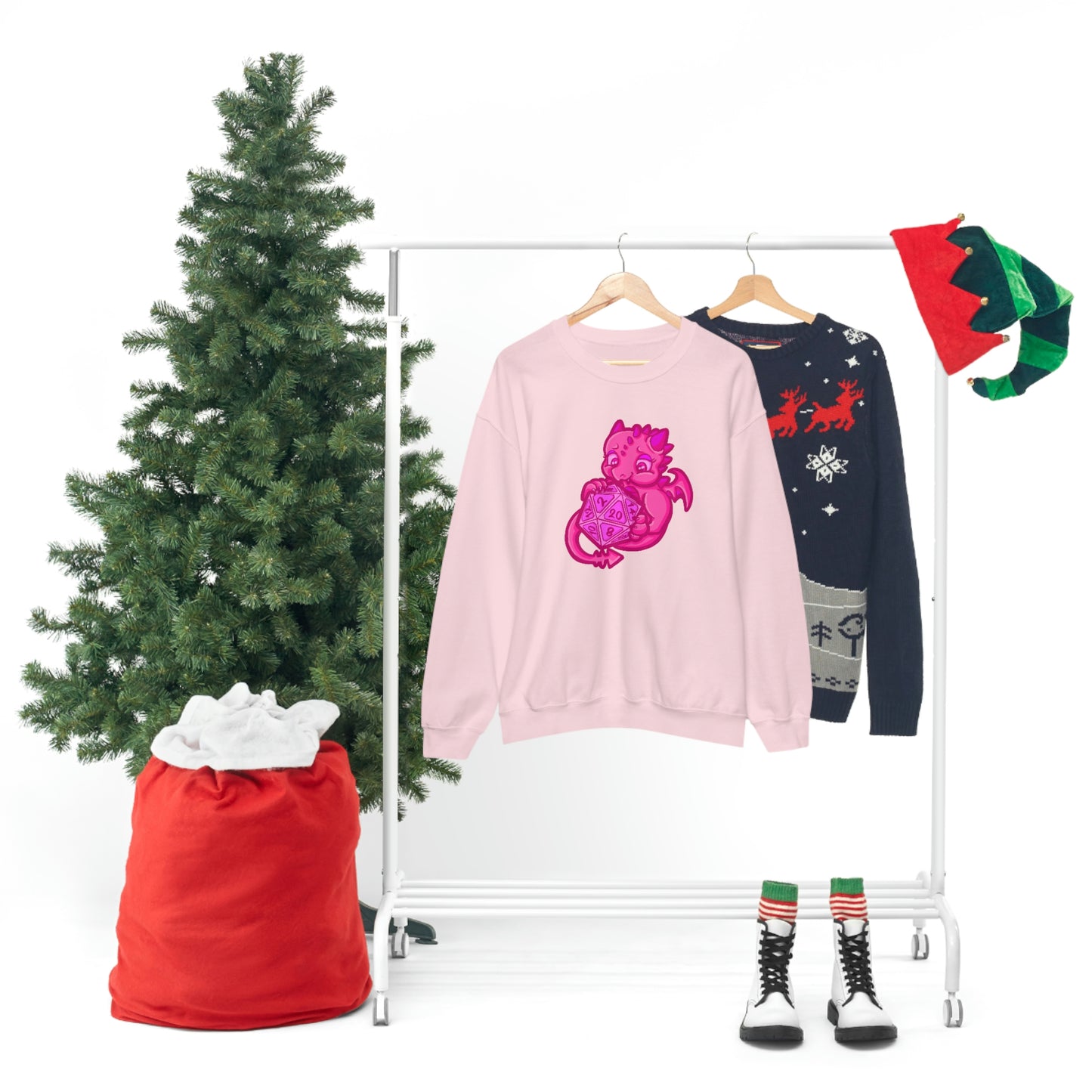 Kait Merryman, D20 Dragon Crewneck Sweatshirt