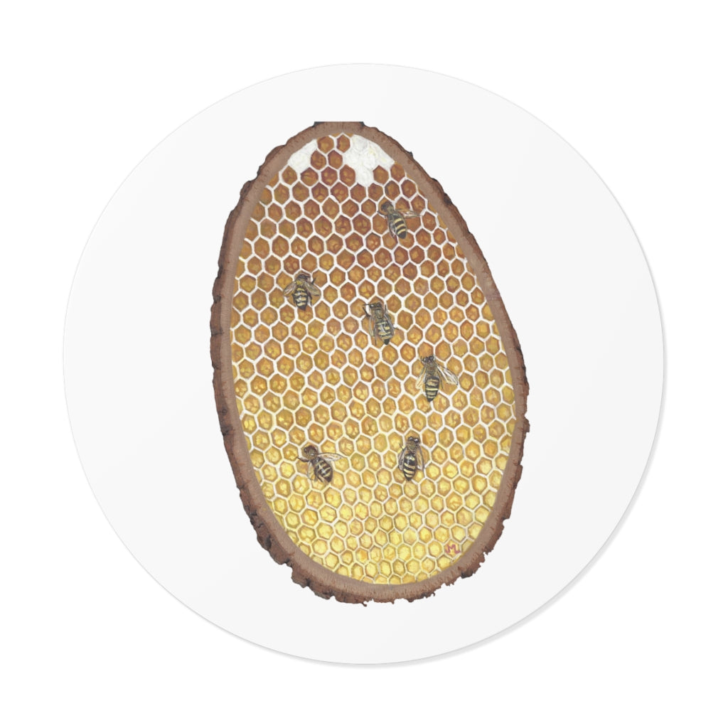 Janelle Lotz, Honeycomb Round Vinyl Stickers