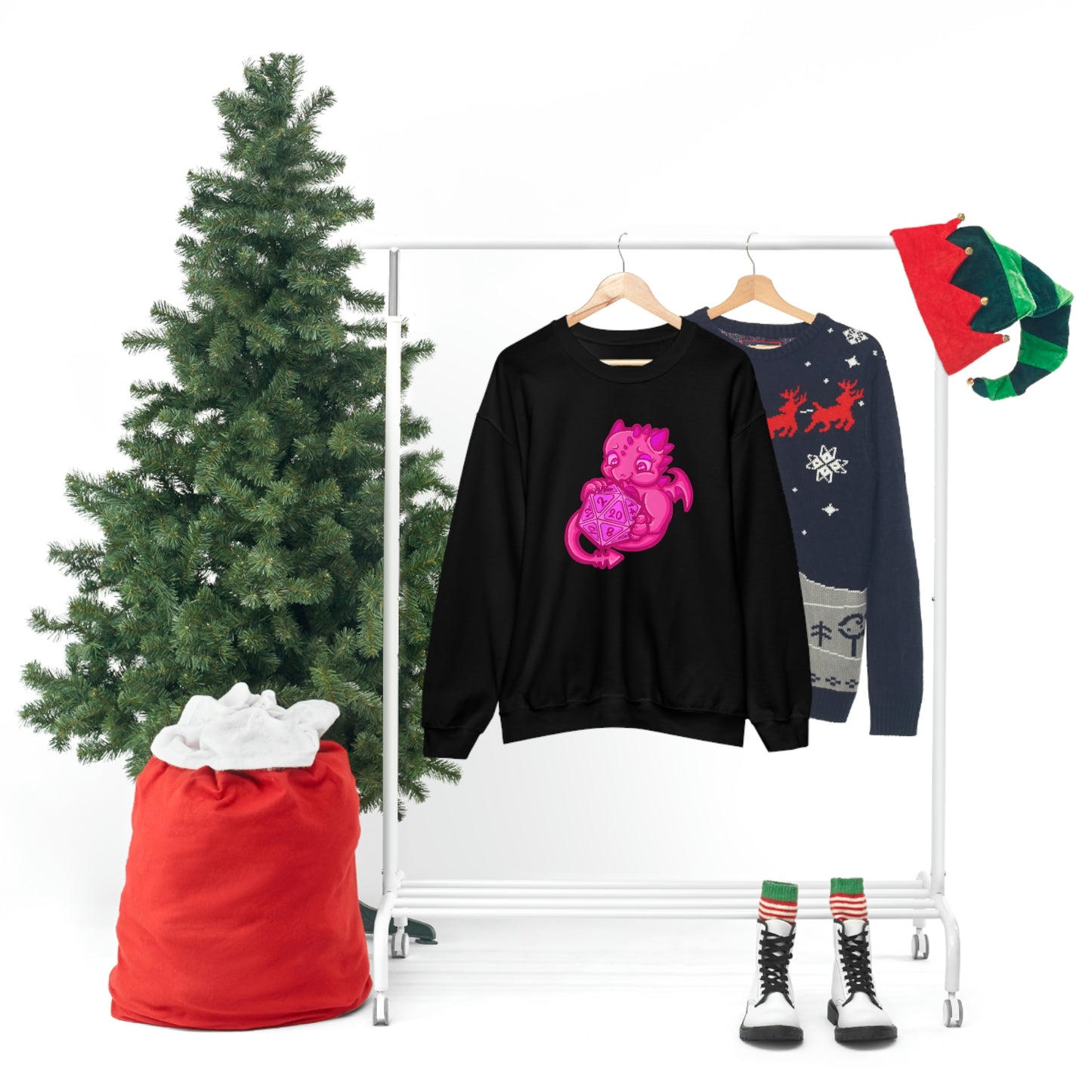 Kait Merryman, D20 Dragon Crewneck Sweatshirt