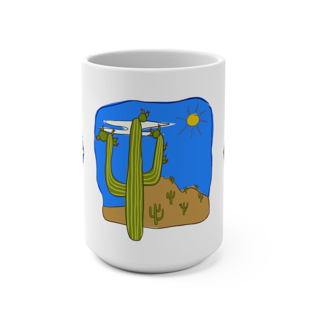 Ashley Laren, Saguaros Triptych Mug 15oz