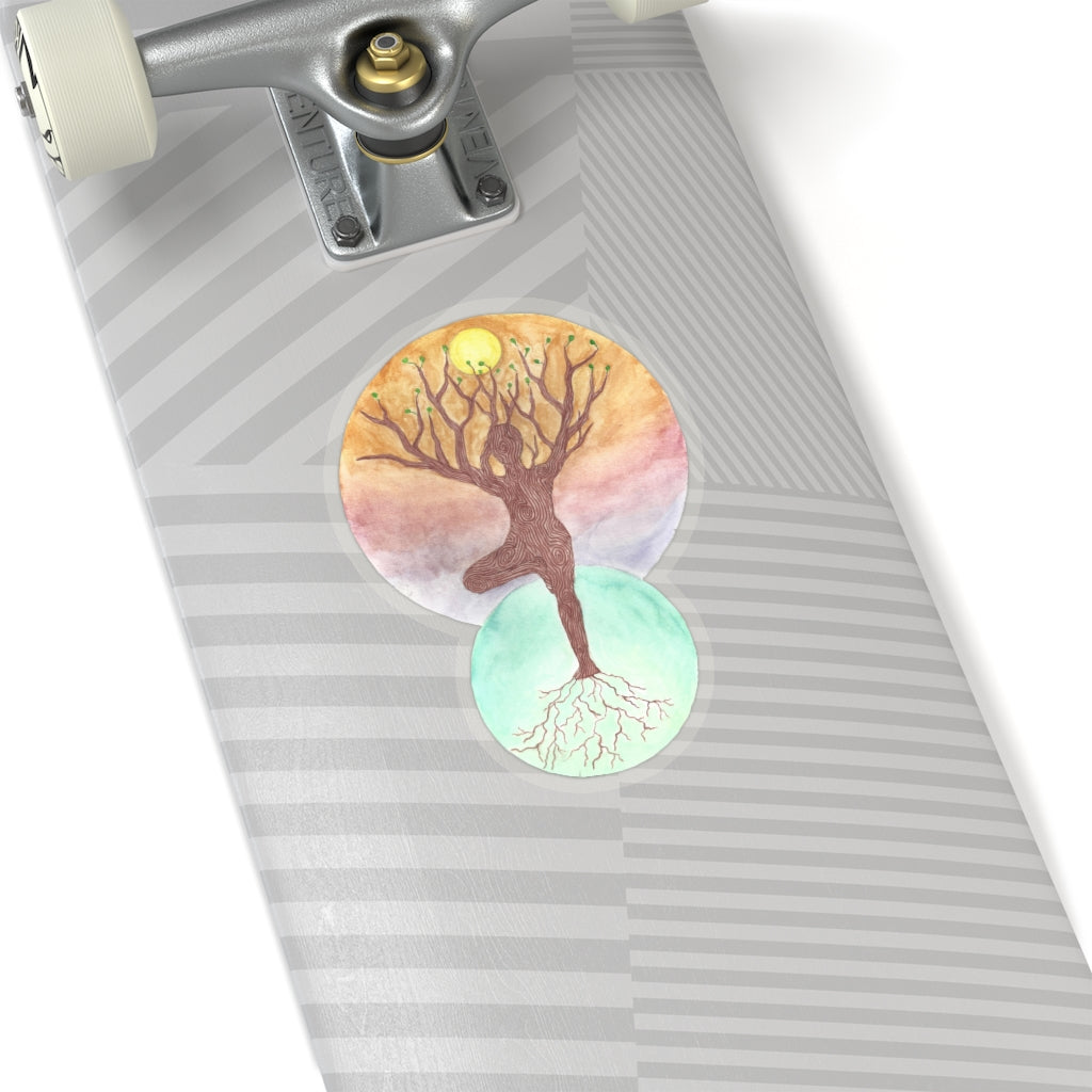 Janelle Lotz, Tree Pose Kiss-Cut Sticker