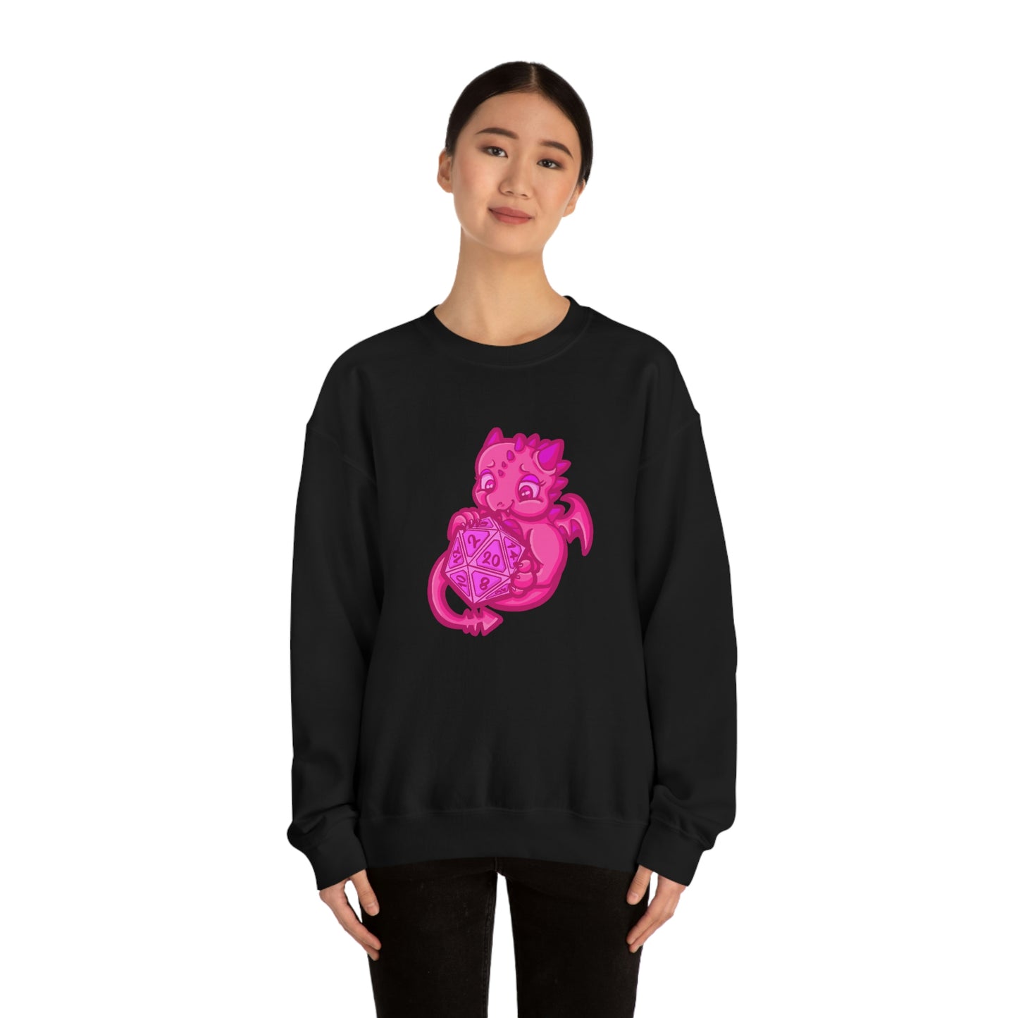 Kait Merryman, D20 Dragon Crewneck Sweatshirt