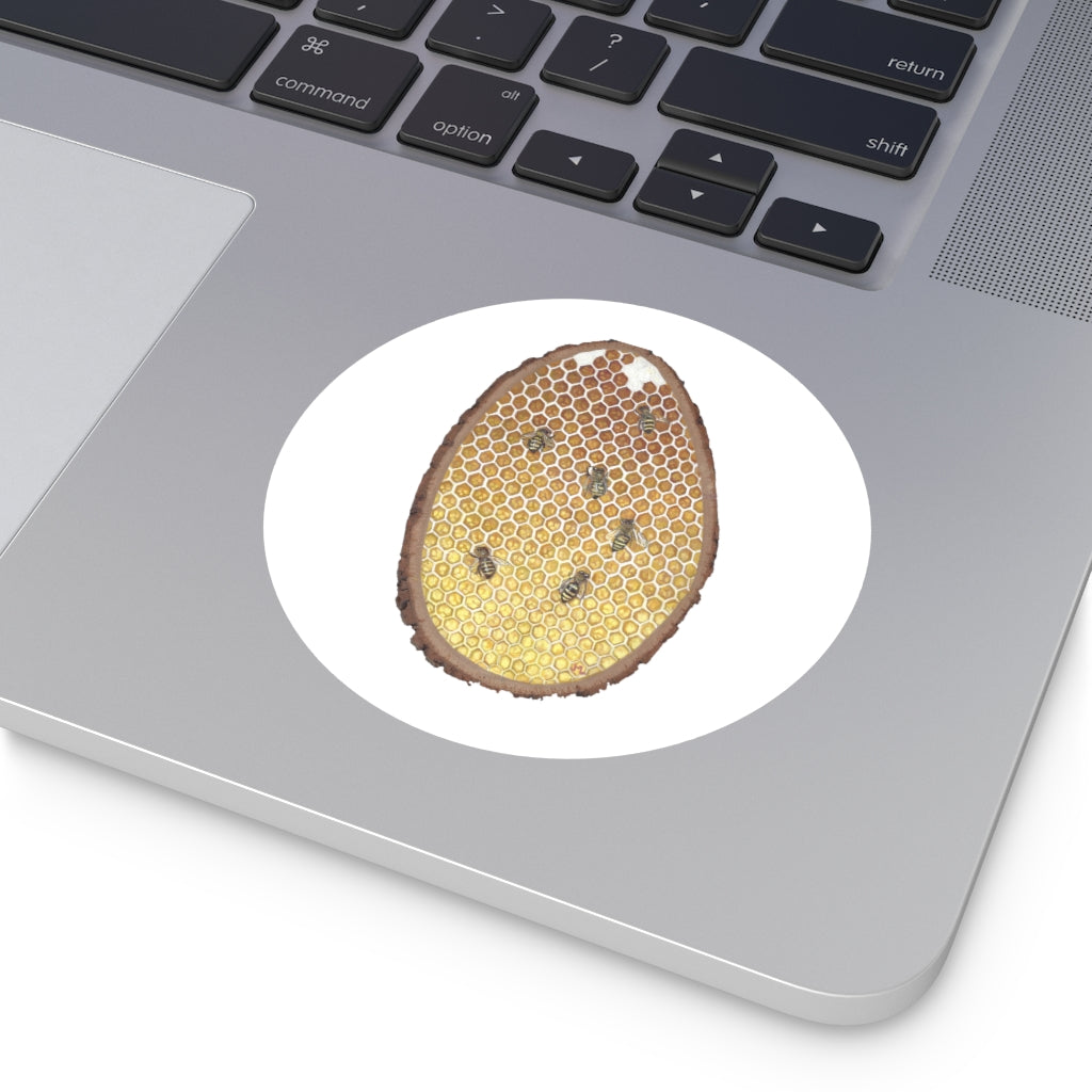 Janelle Lotz, Honeycomb Round Vinyl Stickers
