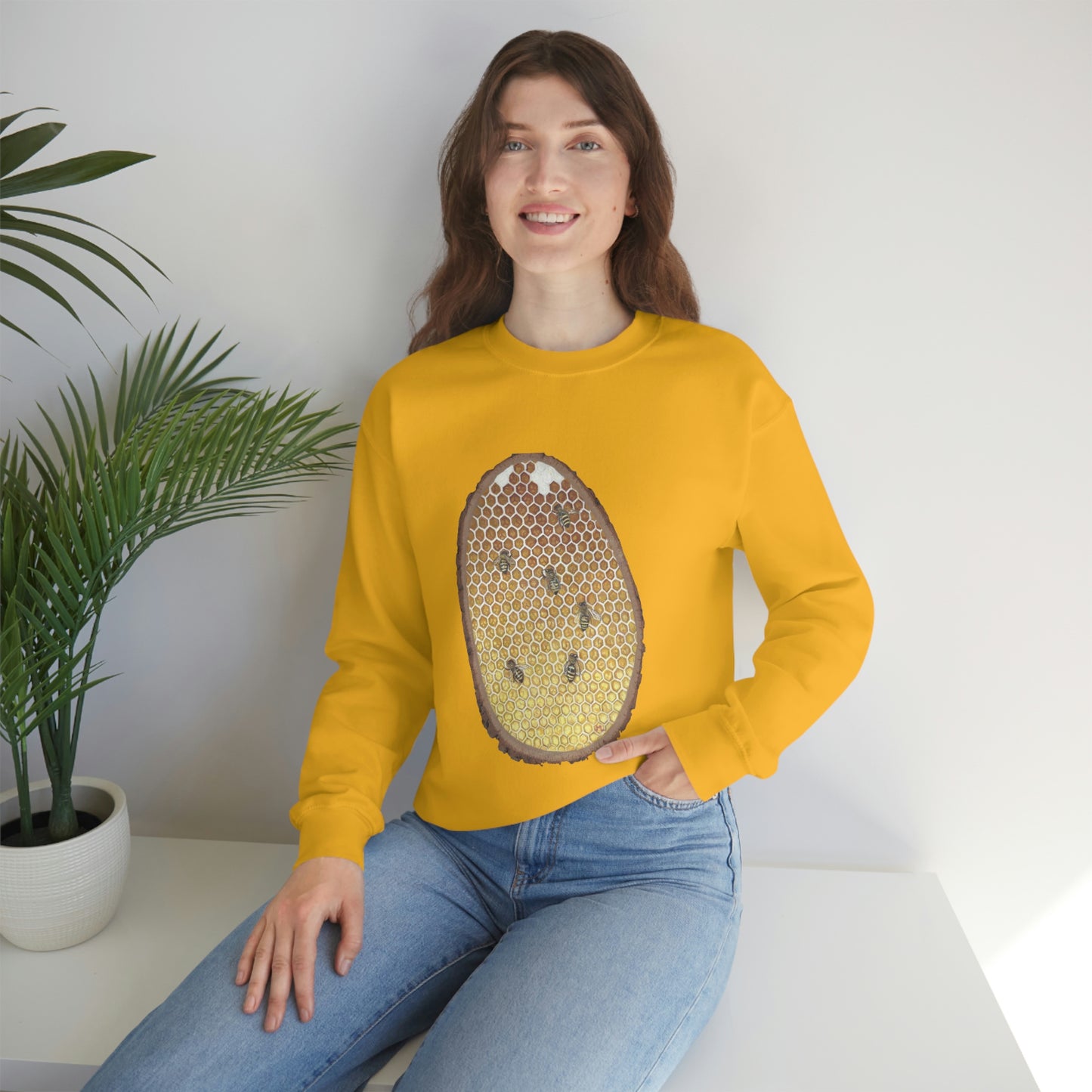 Janelle Lotz, Honeycomb Heavy Blend™ Crewneck Sweatshirt