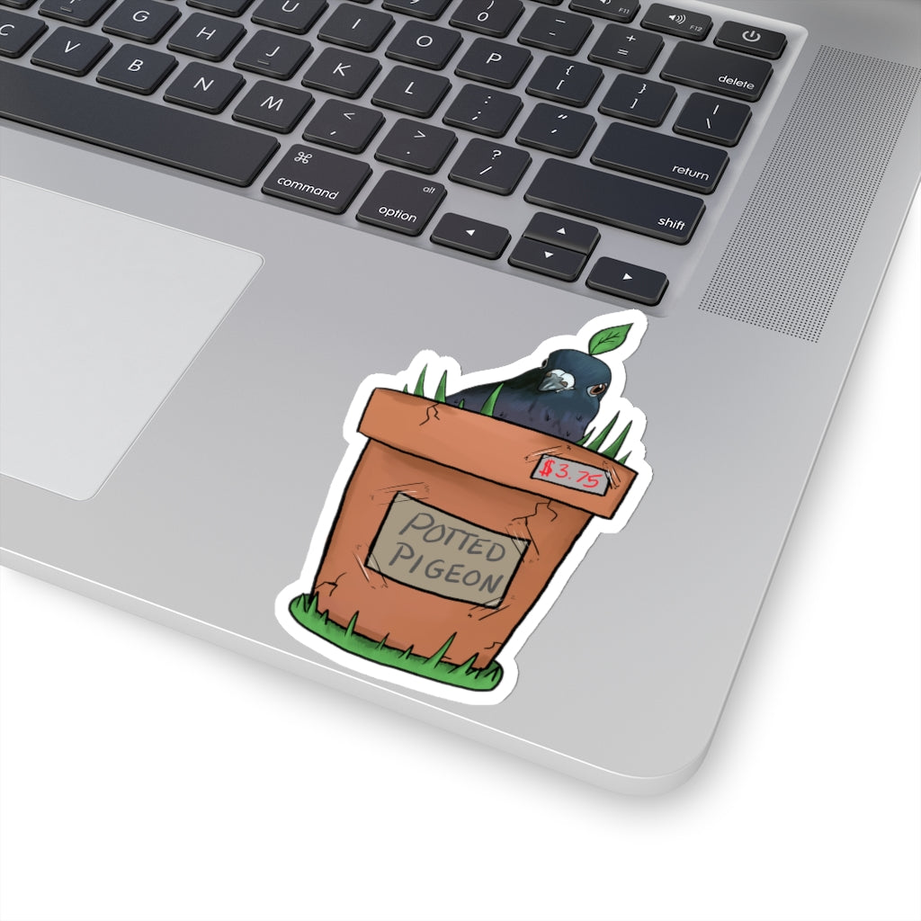 Deanna Gray, Potted Pigeon Sticker