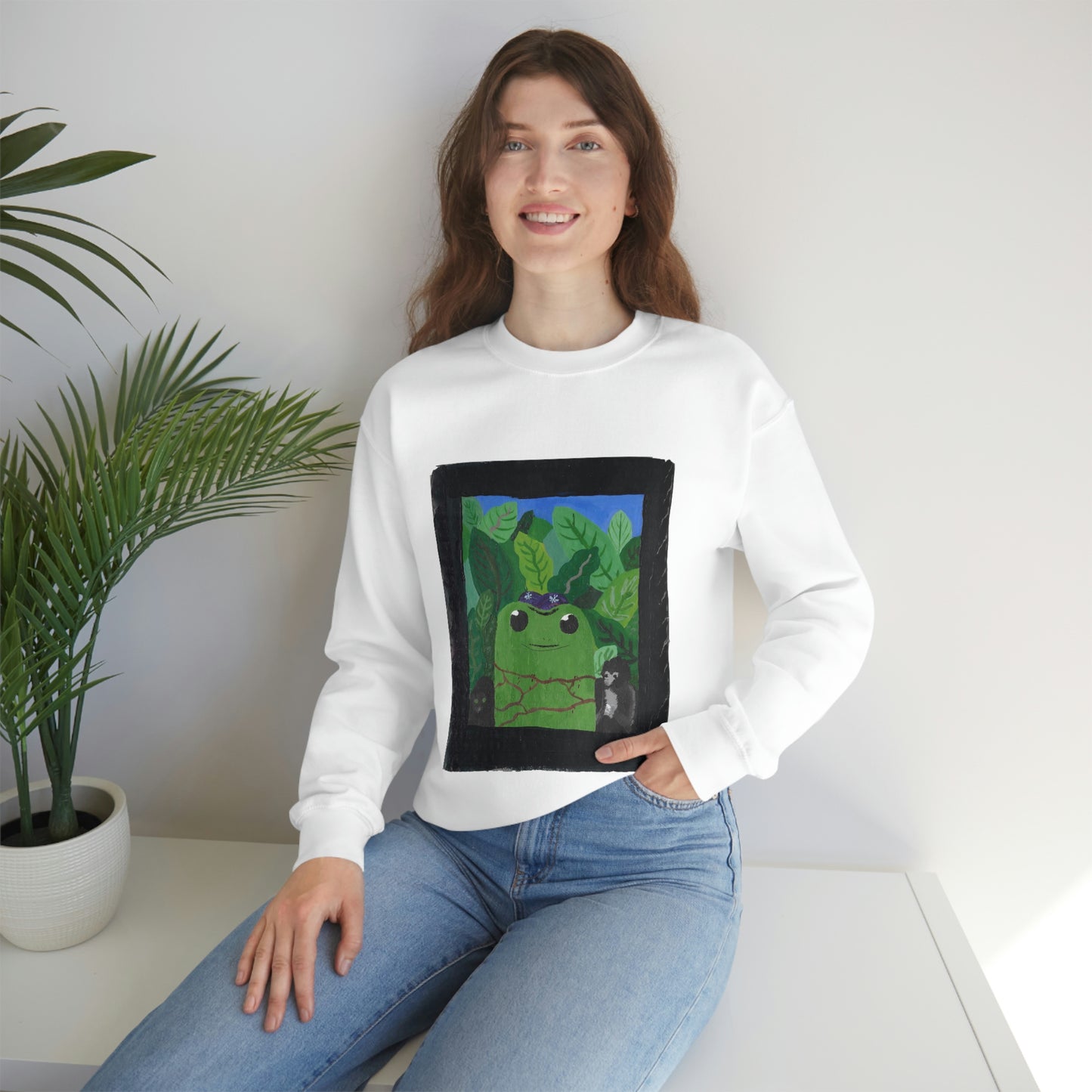 Maya Zavala, Frog Frieda Crewneck Sweatshirt