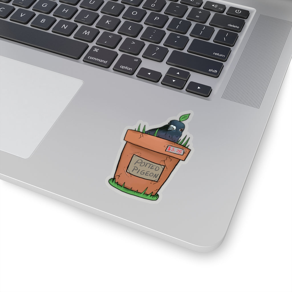 Deanna Gray, Potted Pigeon Sticker
