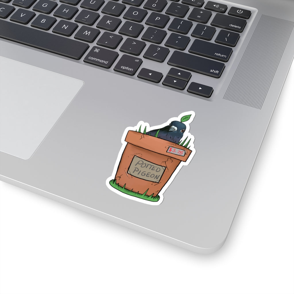 Deanna Gray, Potted Pigeon Sticker