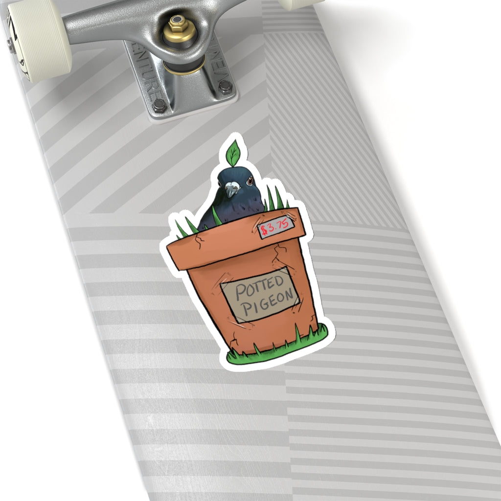 Deanna Gray, Potted Pigeon Sticker