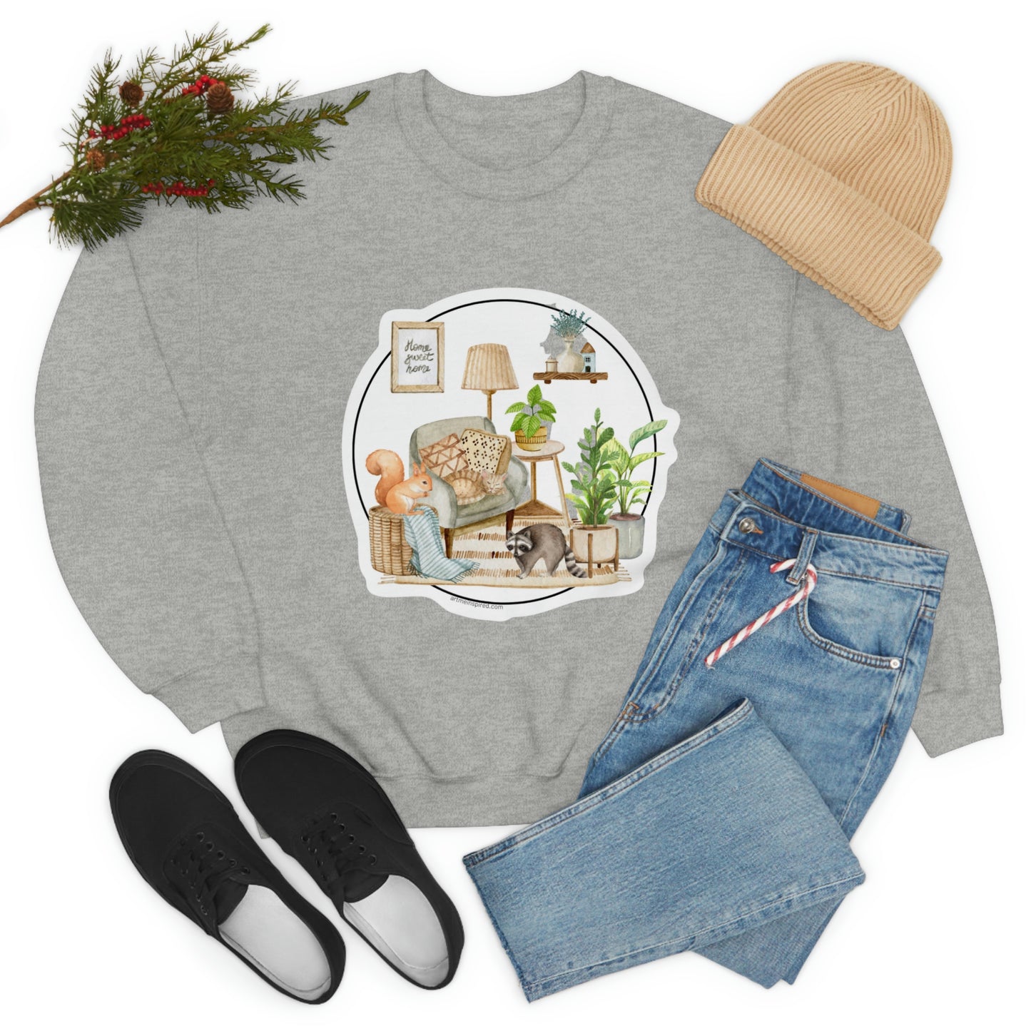 Catherine Hayford, Family Time Crewneck Sweatshirt