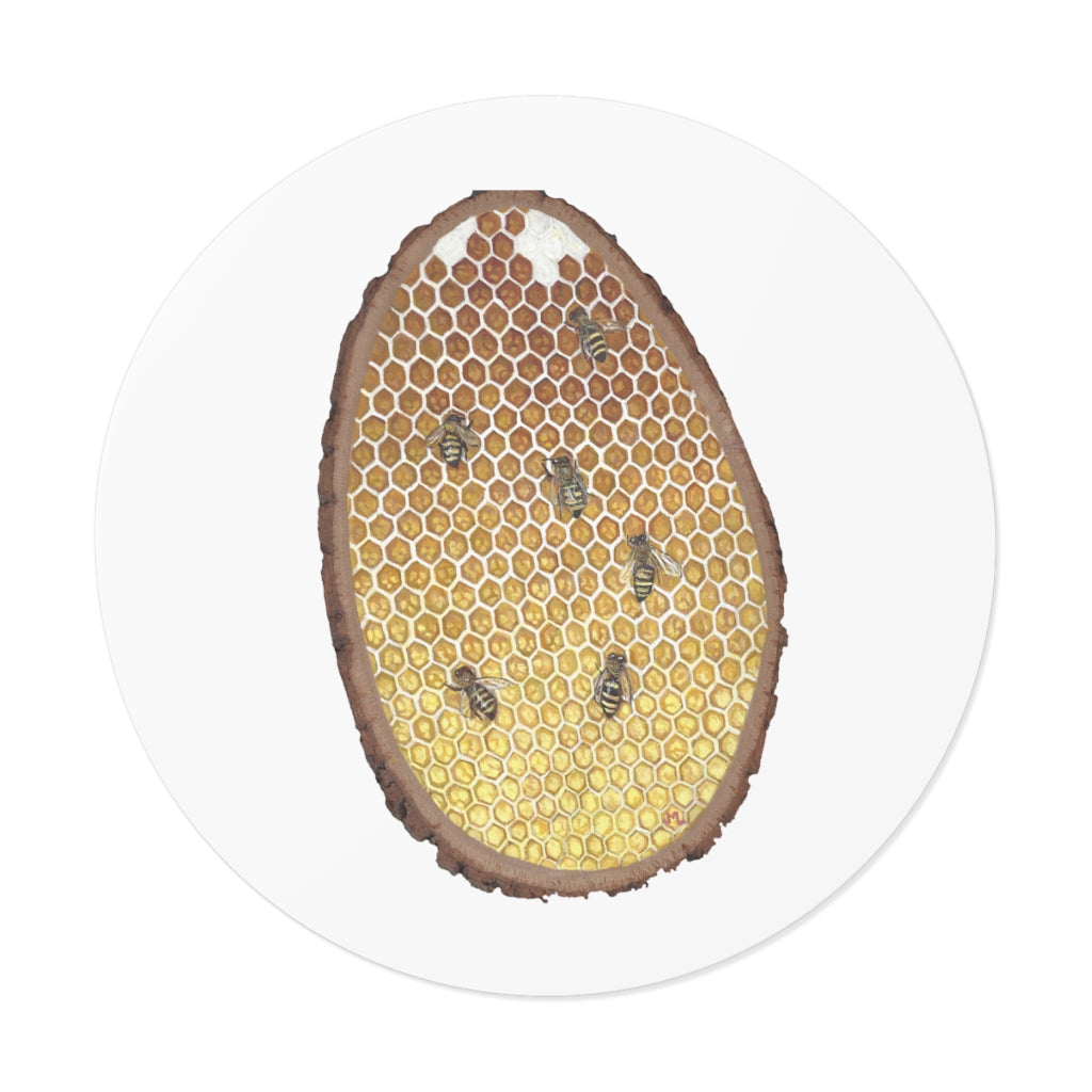 Janelle Lotz, Honeycomb Round Vinyl Stickers
