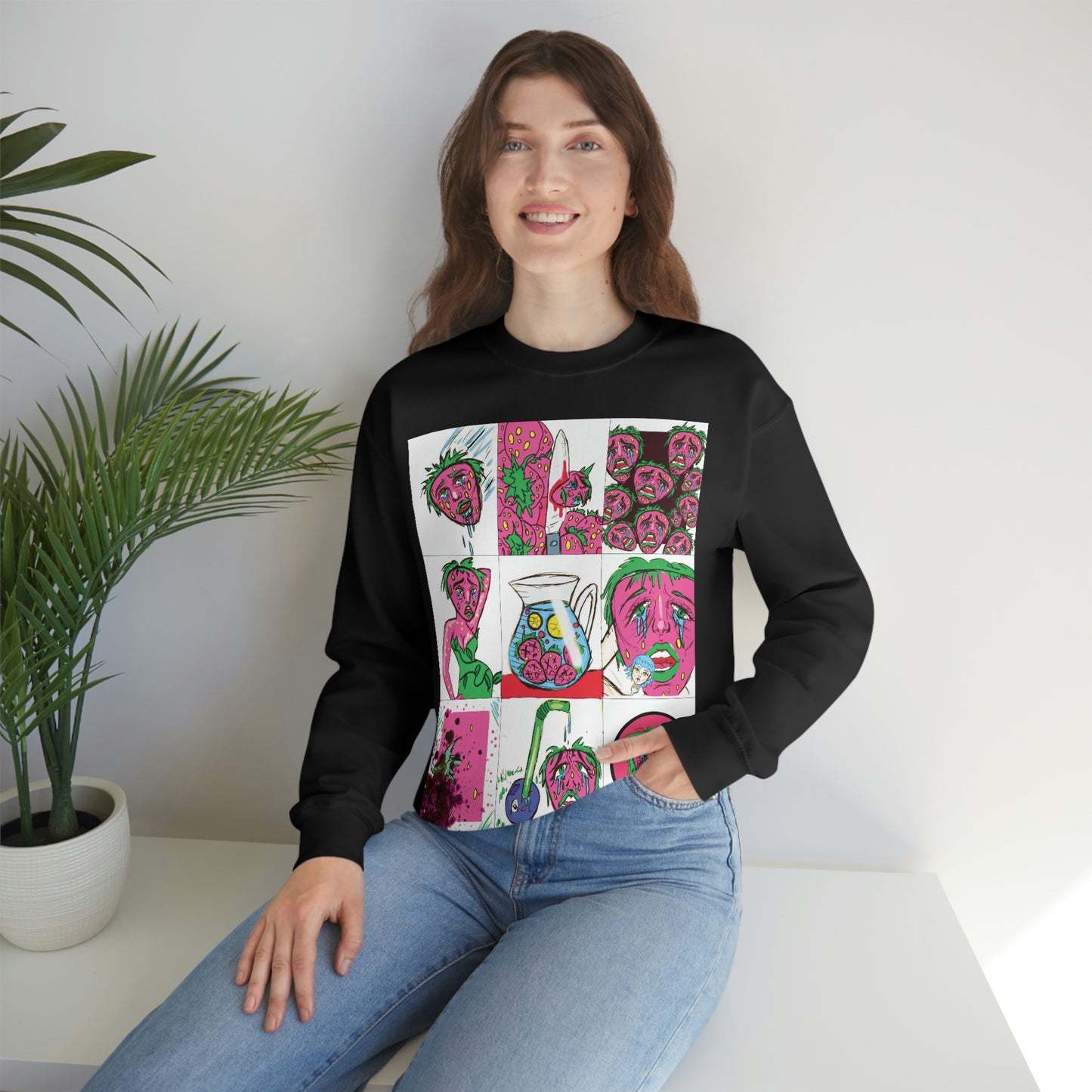 Kait Merryman, Strawberry Trading Cards Crewneck Sweatshirt