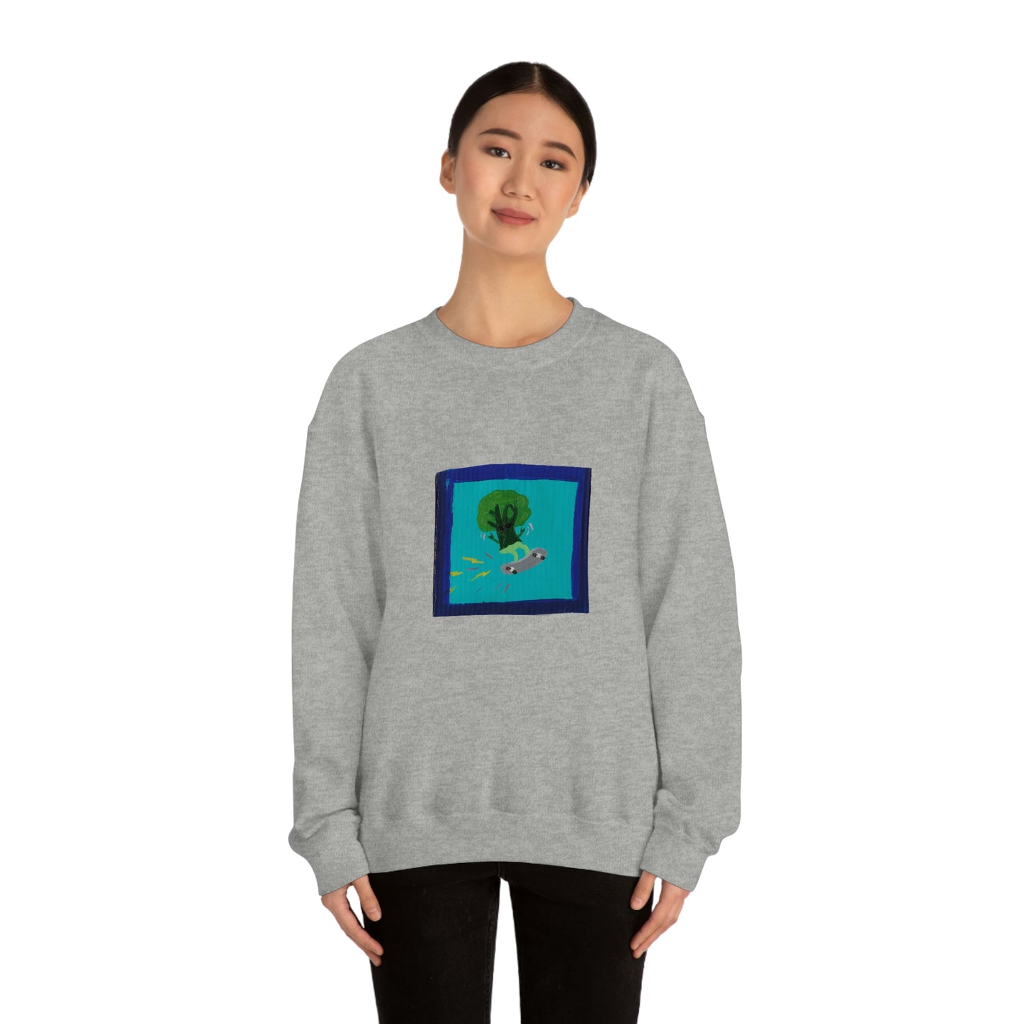 Maya Zavala, Broccoli Rockoli Crewneck Sweatshirt